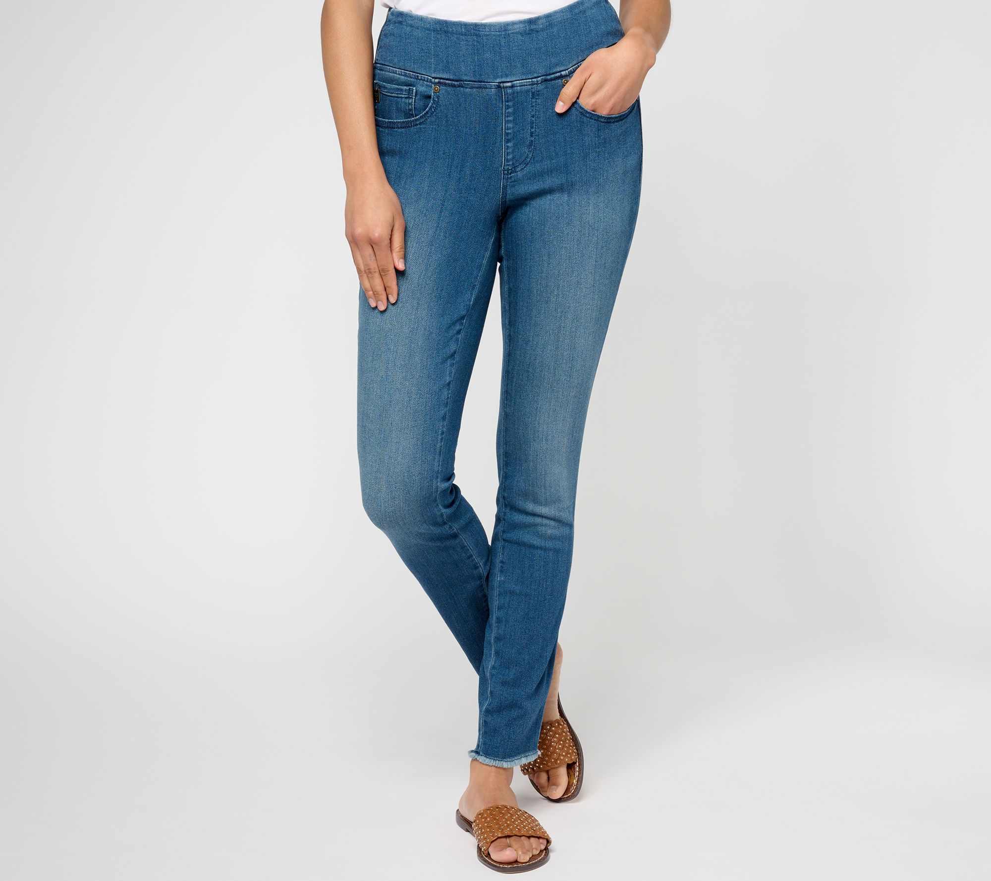 "As Is" Belle by Kim Gravel Tall Primabelle Frayed Jeggings