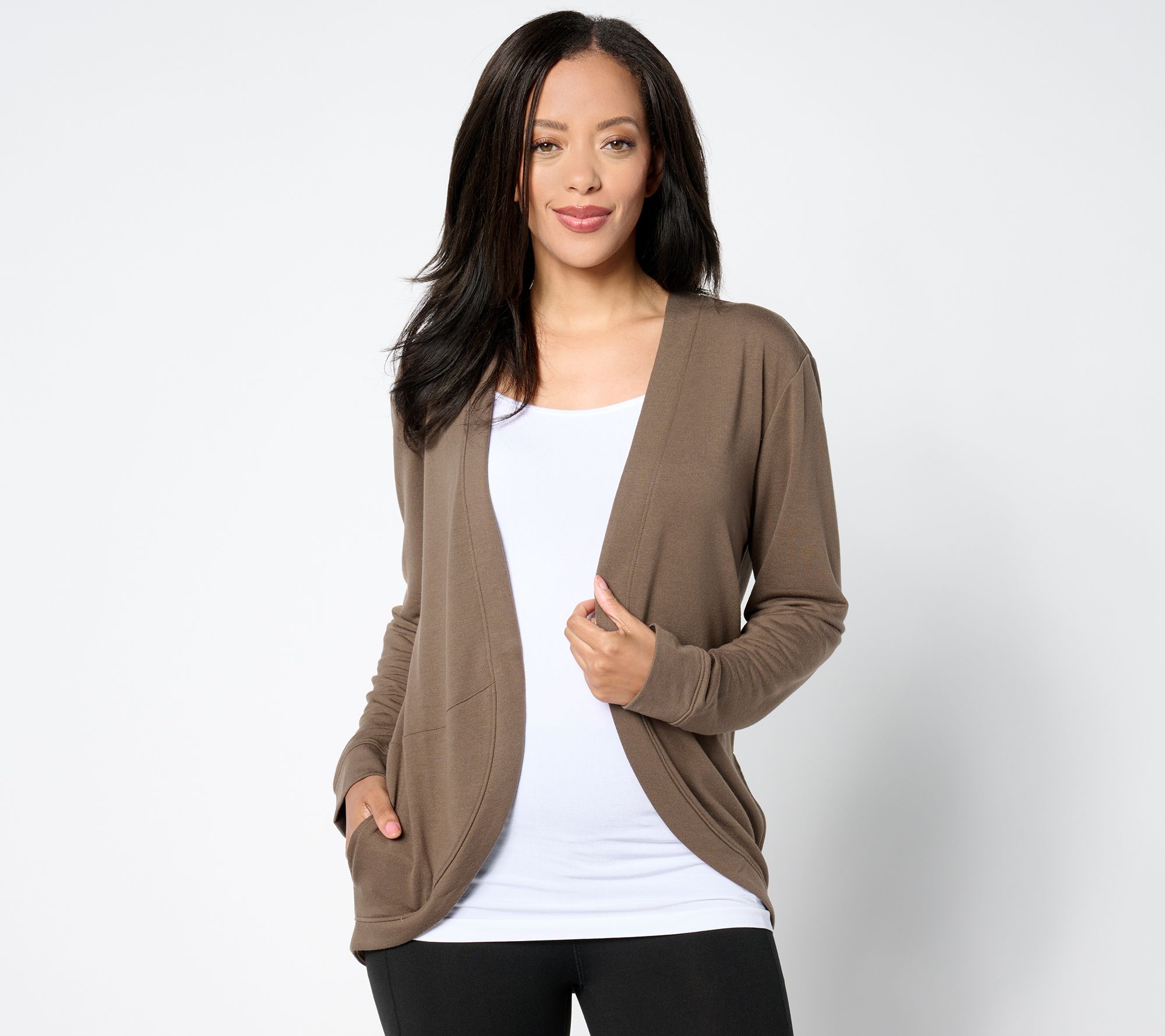 売れ筋商品|||スリードッツ ニット&セーター アウター レディース Women's Sean Cocoon Open-Front Cardigan Cinder スリードッツ ニット&セーター アウター レディース Women's