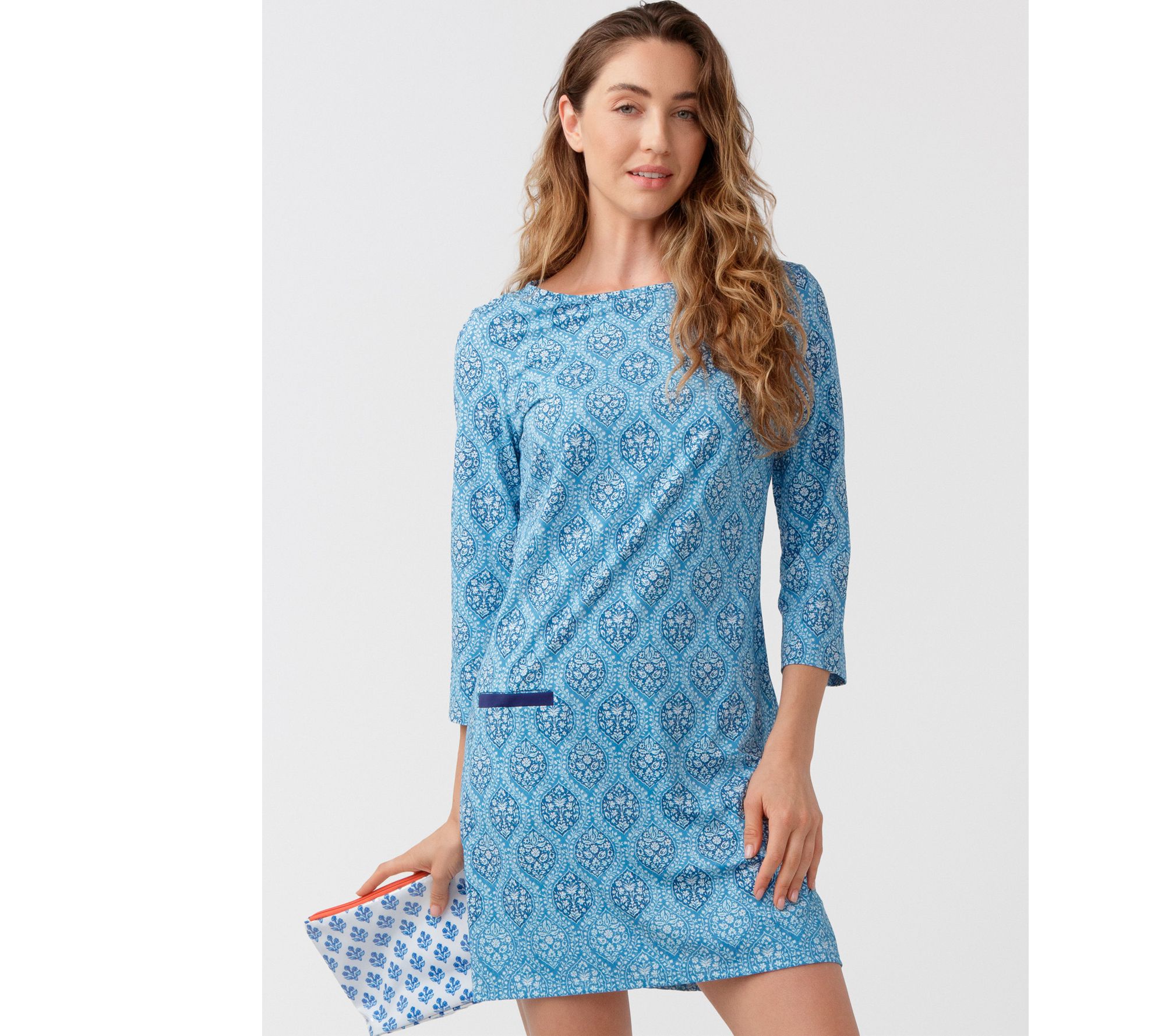Cabana Life Cabana Shift Boatneck Dress UPF 50