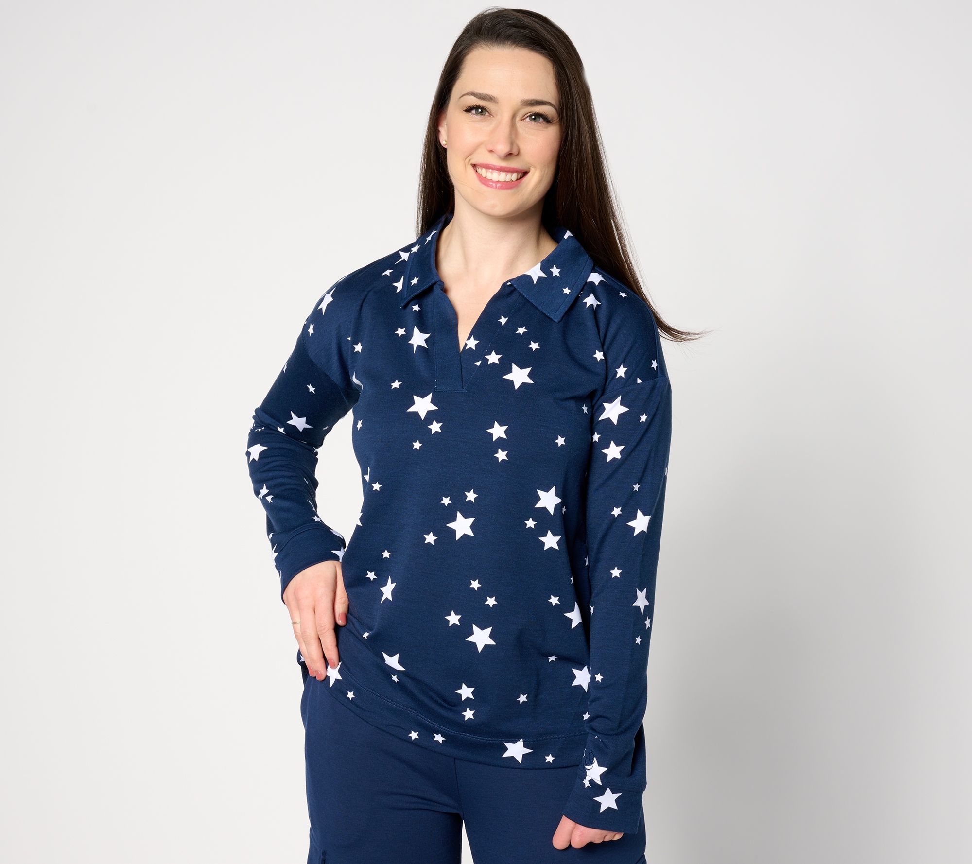 "As Is" Cuddl Duds Lightweight Comfort Collar Pullover