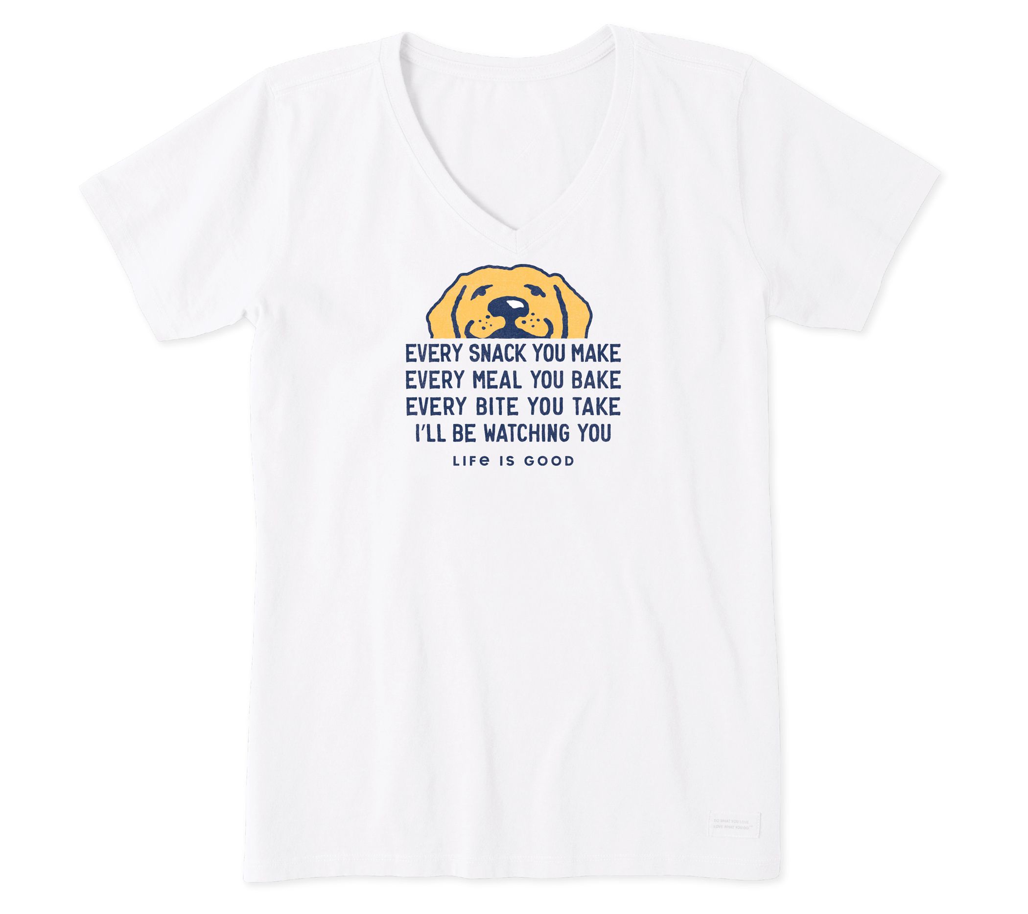 Life is Good Wo mens I'll Be Wa tching You Crus her V-Neck Tee