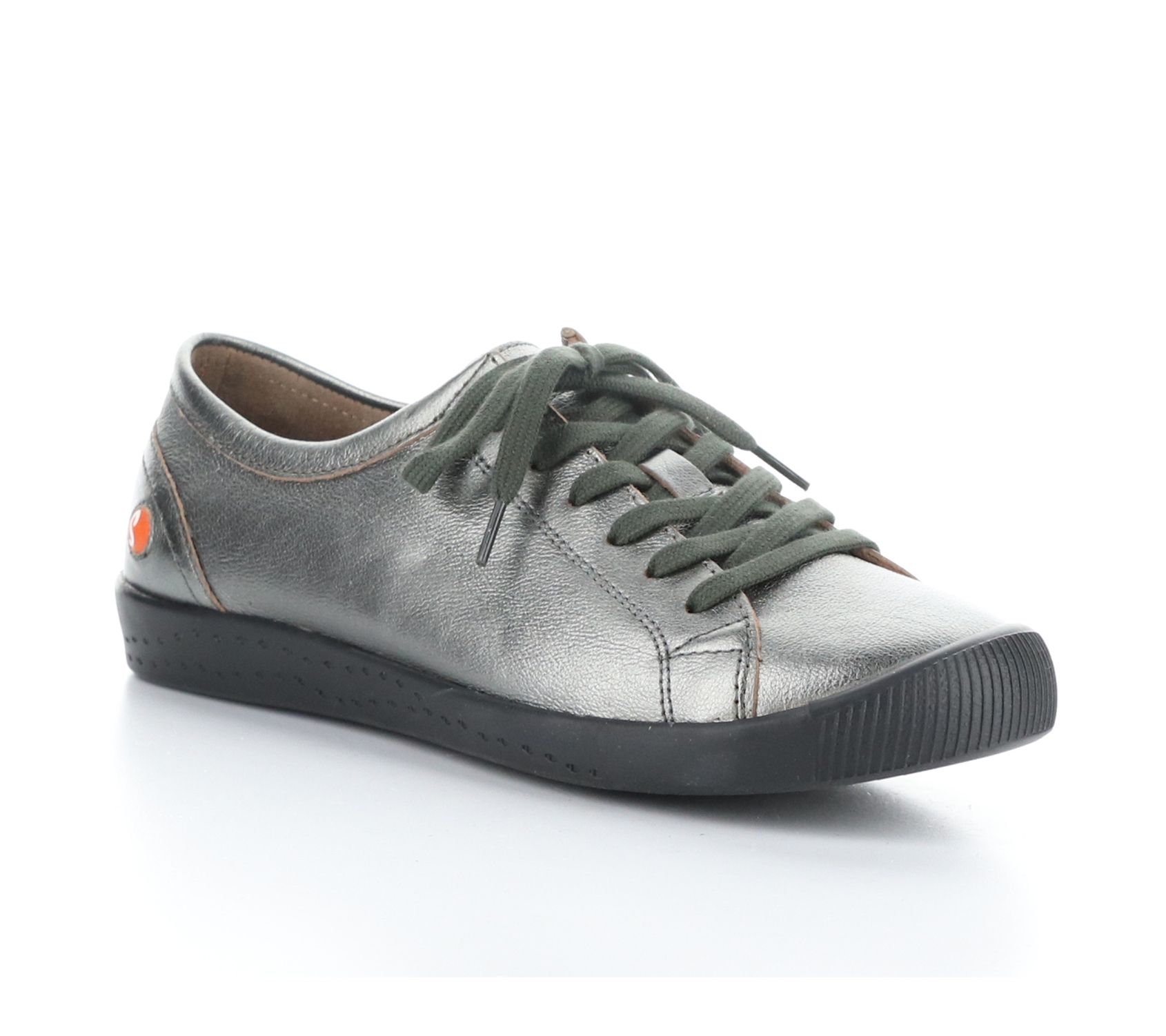 Softino's Metallic Leather Fashion Sneakers - I la-Lam