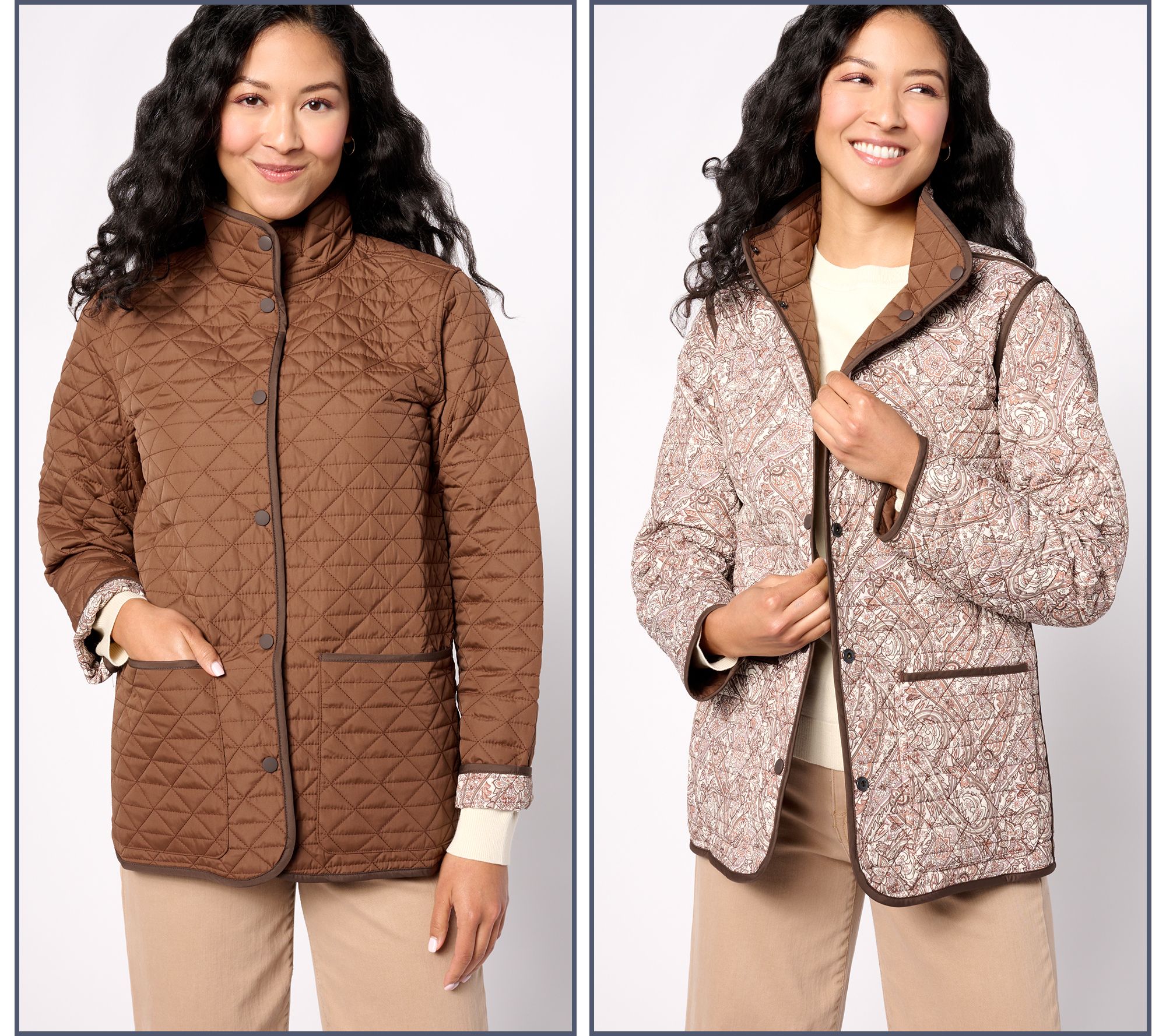 "As Is" Lands' End Primaloft Reversible Quilted Barn Jacket