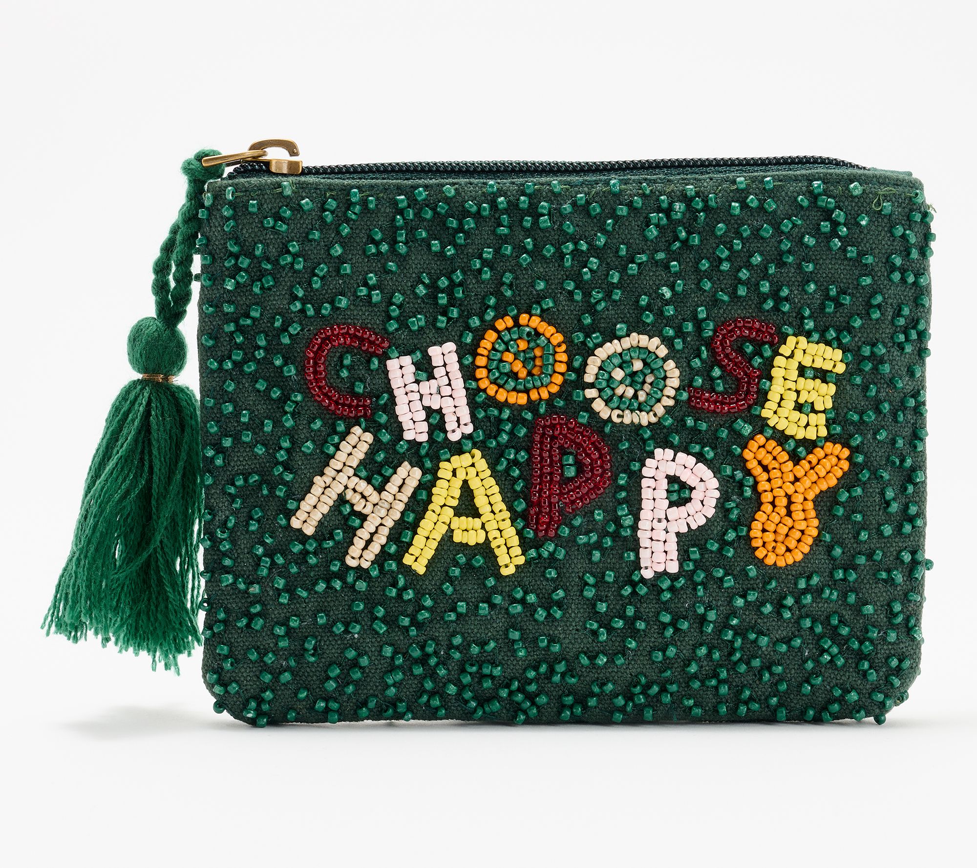 America & Beyond Embellished Phrase Coin Pouch