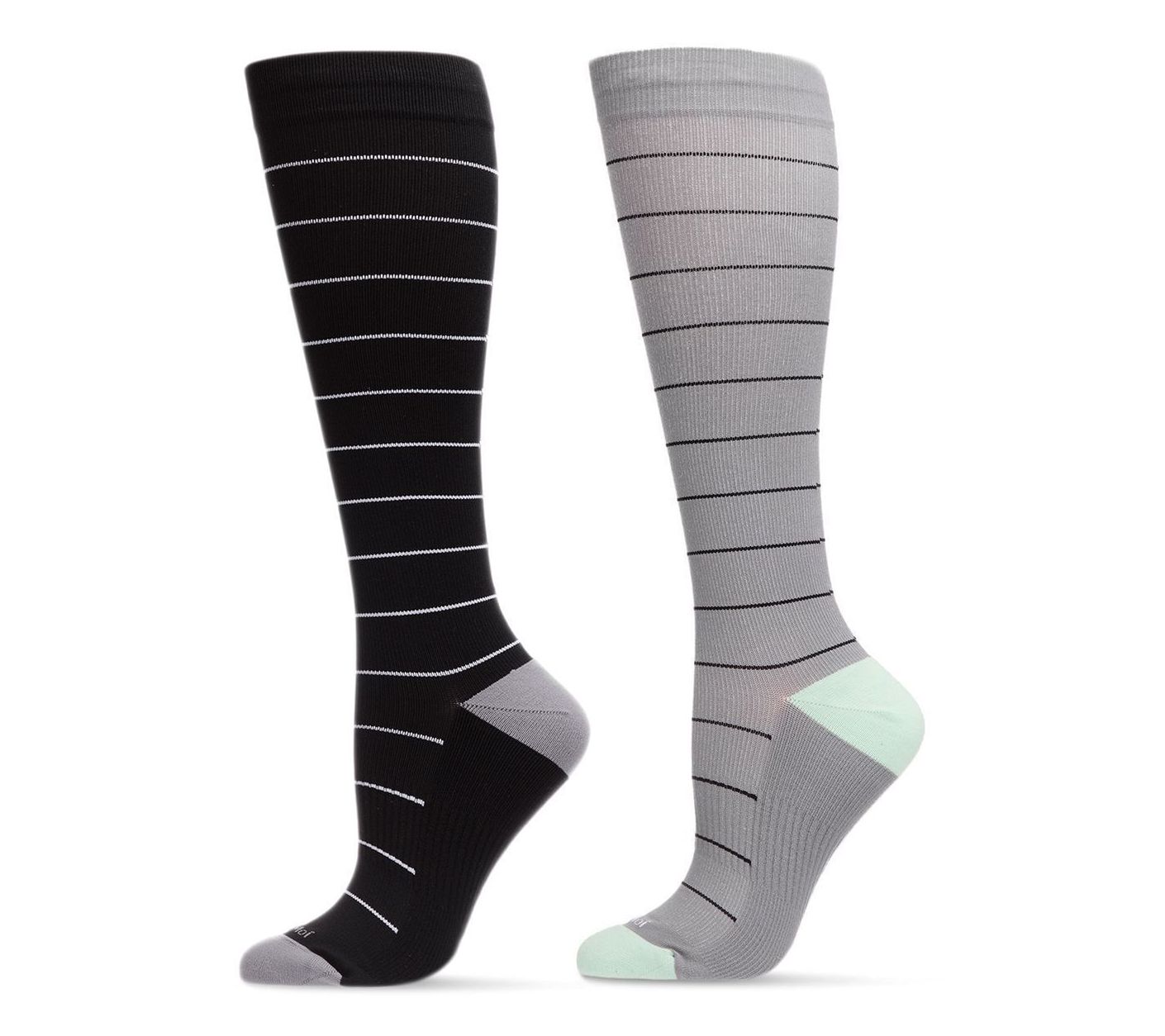 Memoi Women's Set of 2 Compression Knee-High Socks