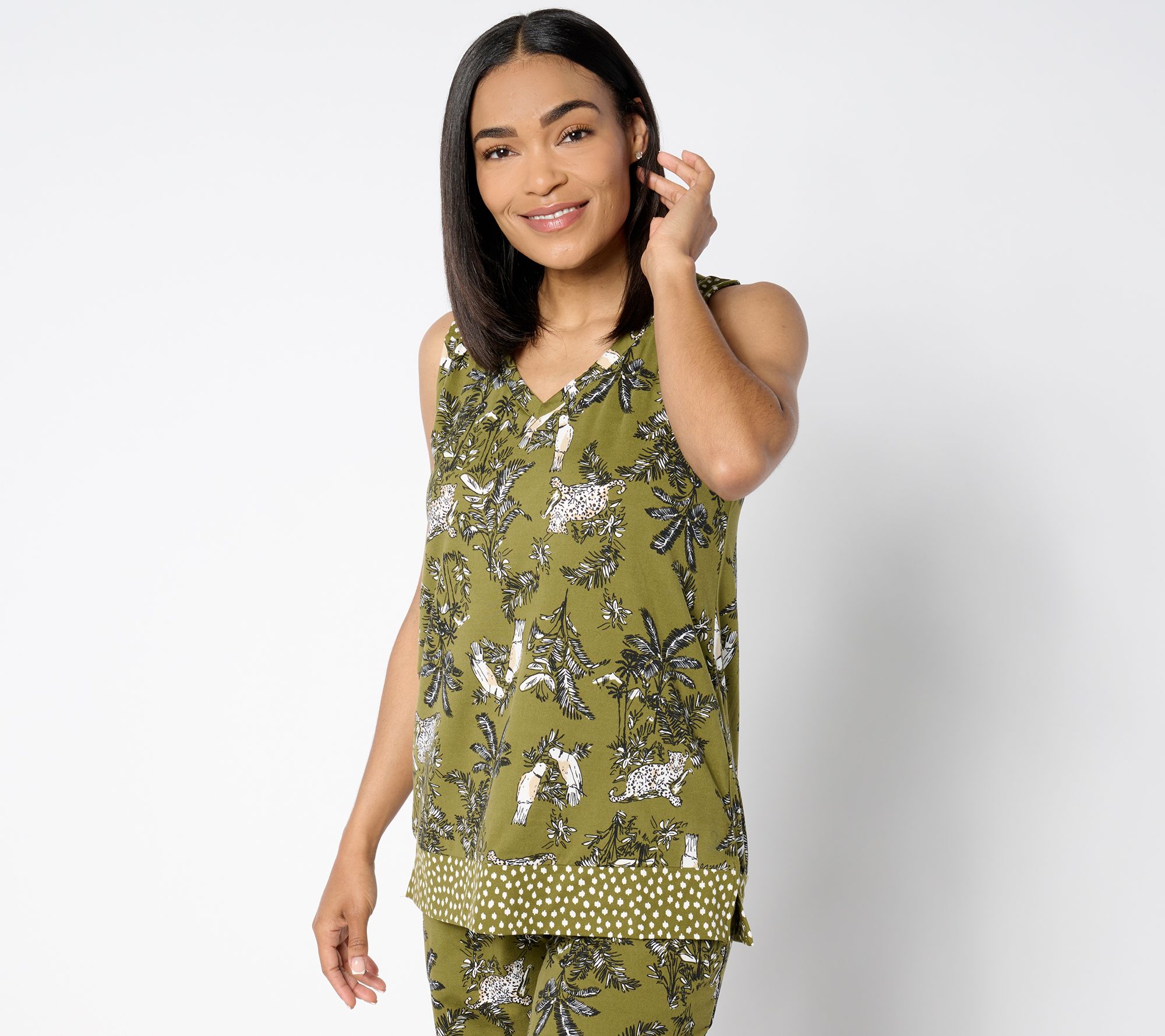 "As Is" Cuddl Duds Flexwear Border Play Tank