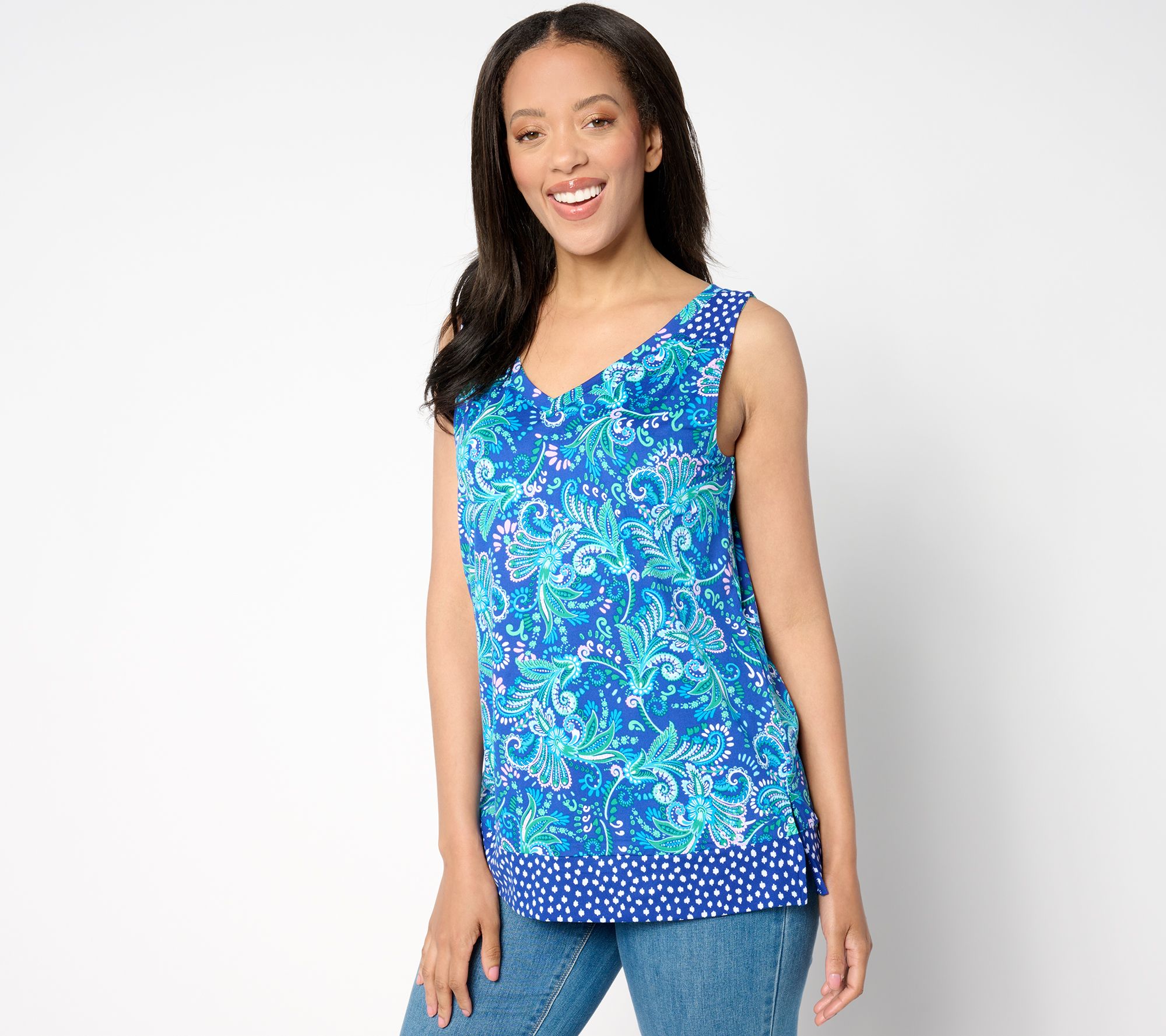 "As Is" Cuddl Duds Flexwear Border Play Tank