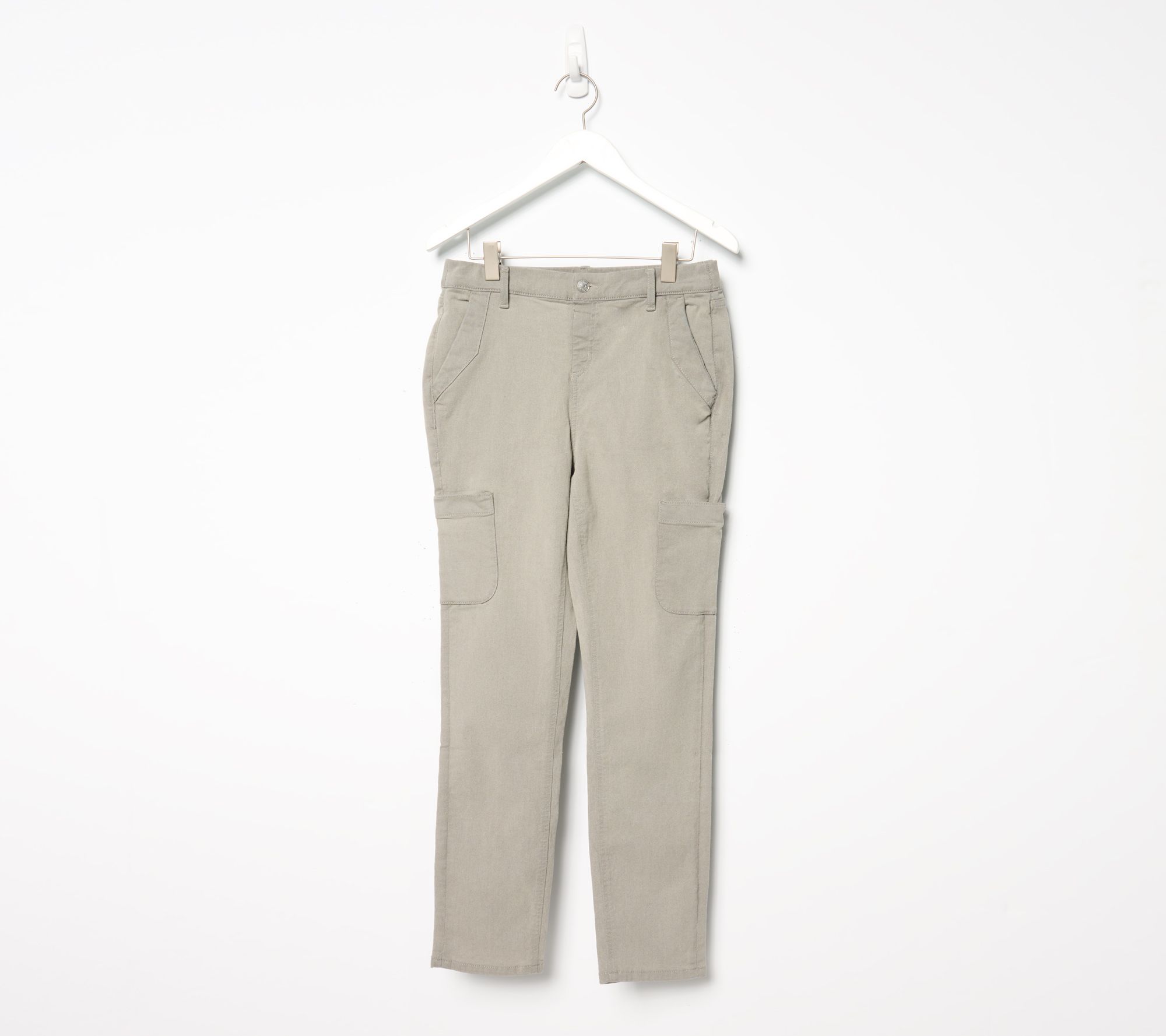 "As Is" Denim & Co. Regular Black Classic Denim Slim Straight Jean