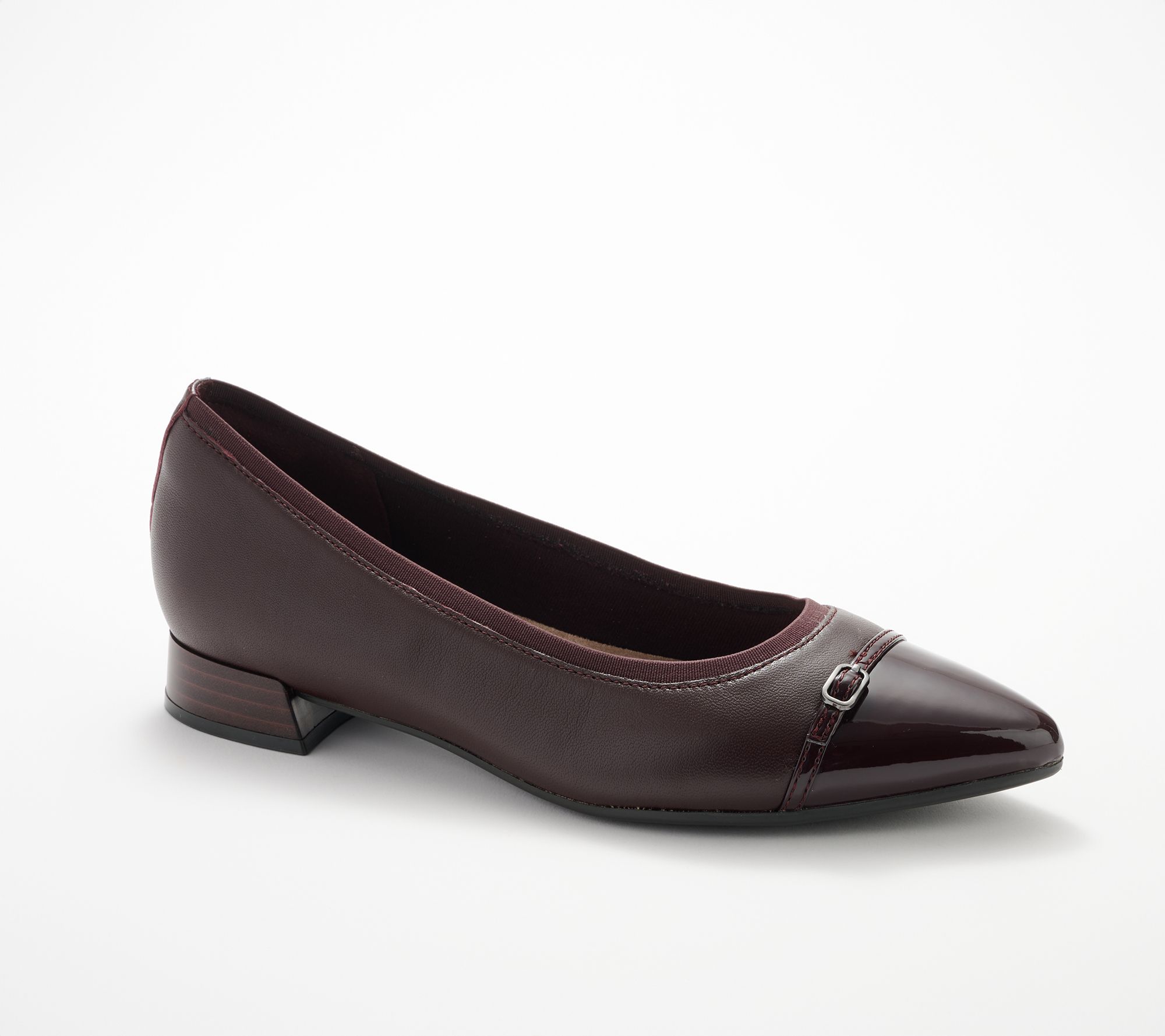 Clarks Collection Leather Flats - Natalyn Dusk - QVC.com