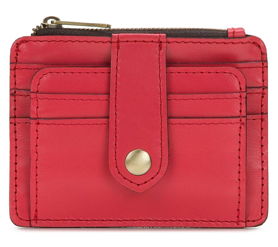 Patricia Nash Cassis RFID Leather Card Case inPassion