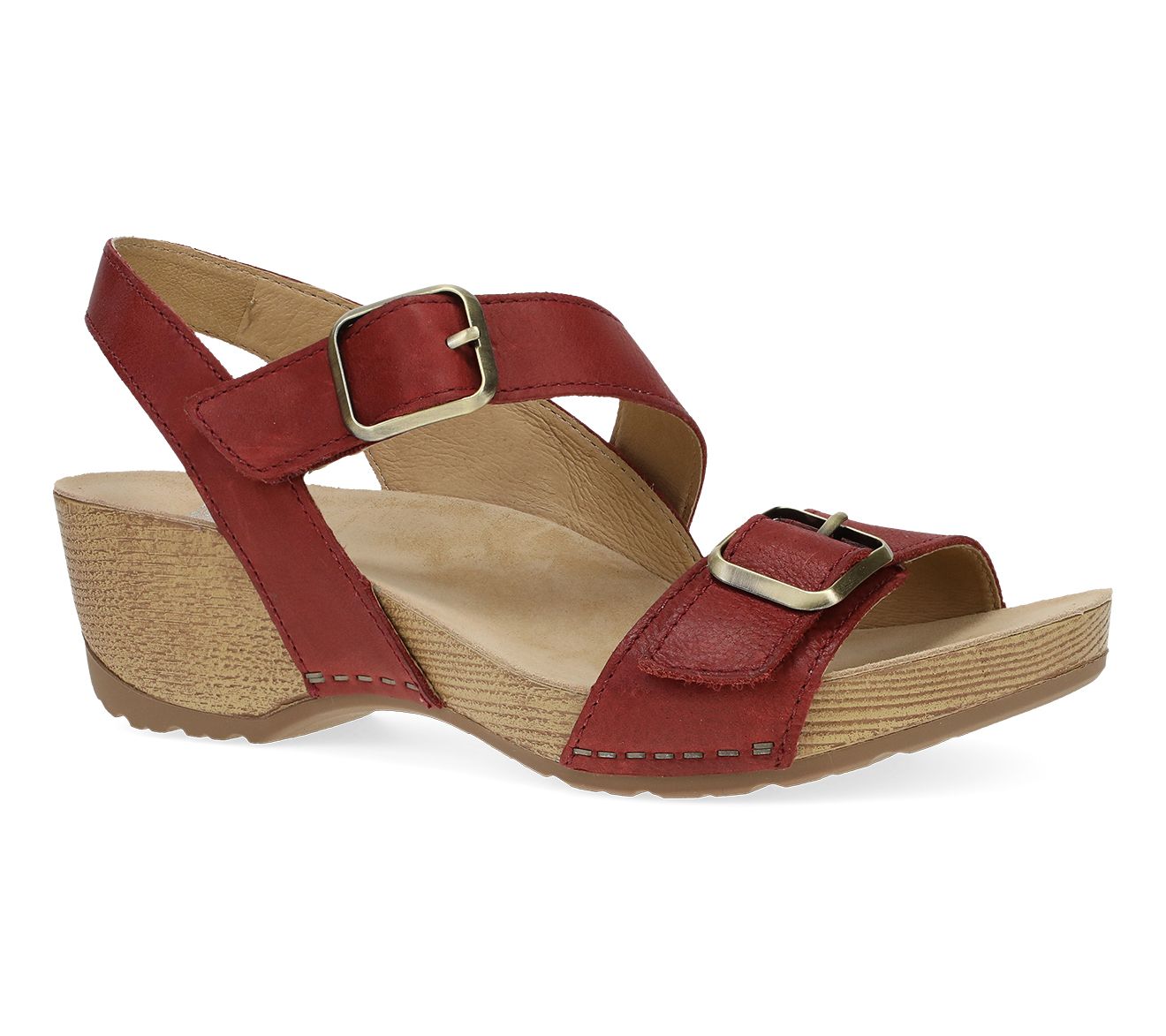 Dansko Trinity Cayenne Burnished Nubuck Leather Sandal