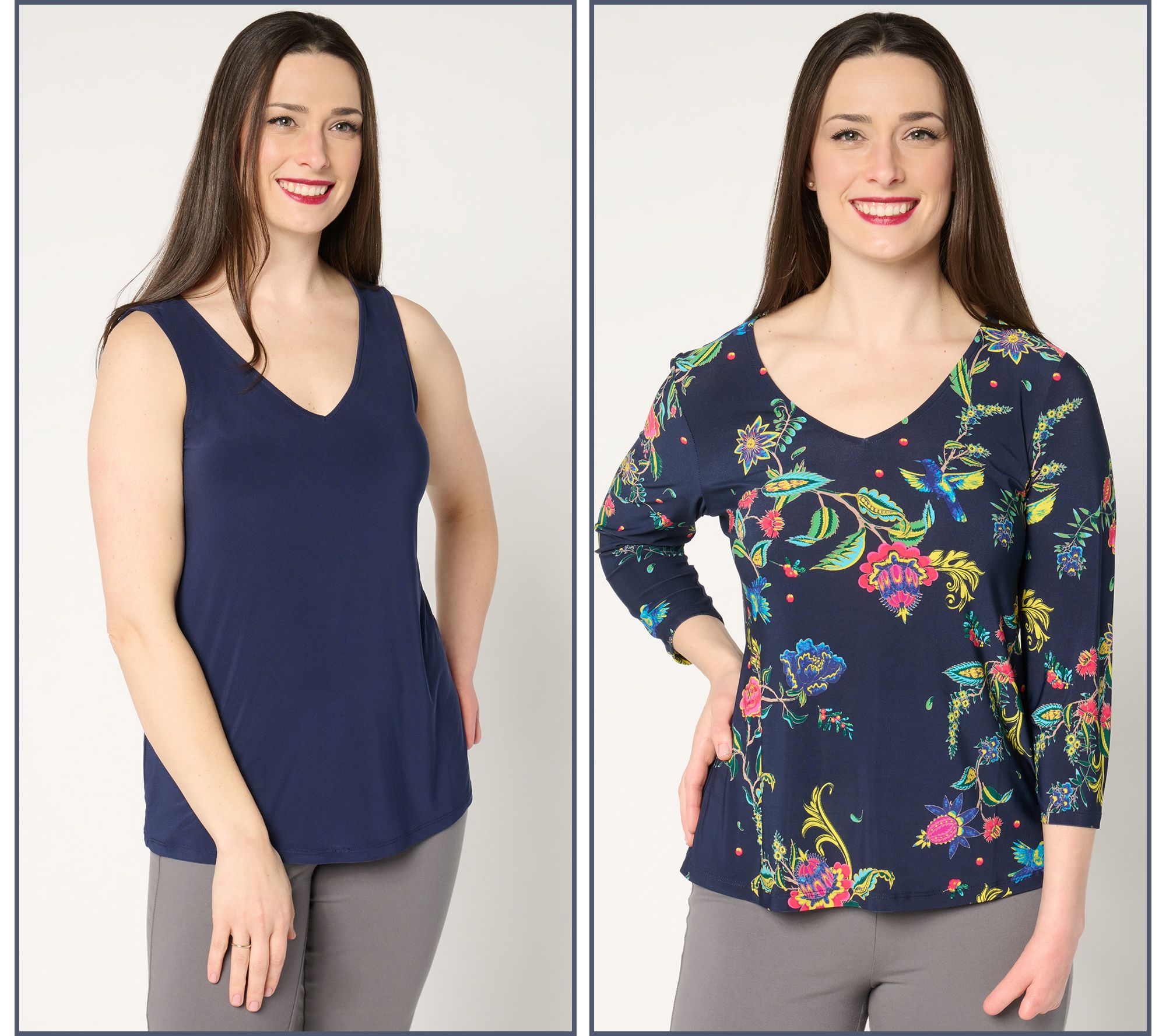 "As Is" Attitudes by Renee Como Jersey Two Pack Tops