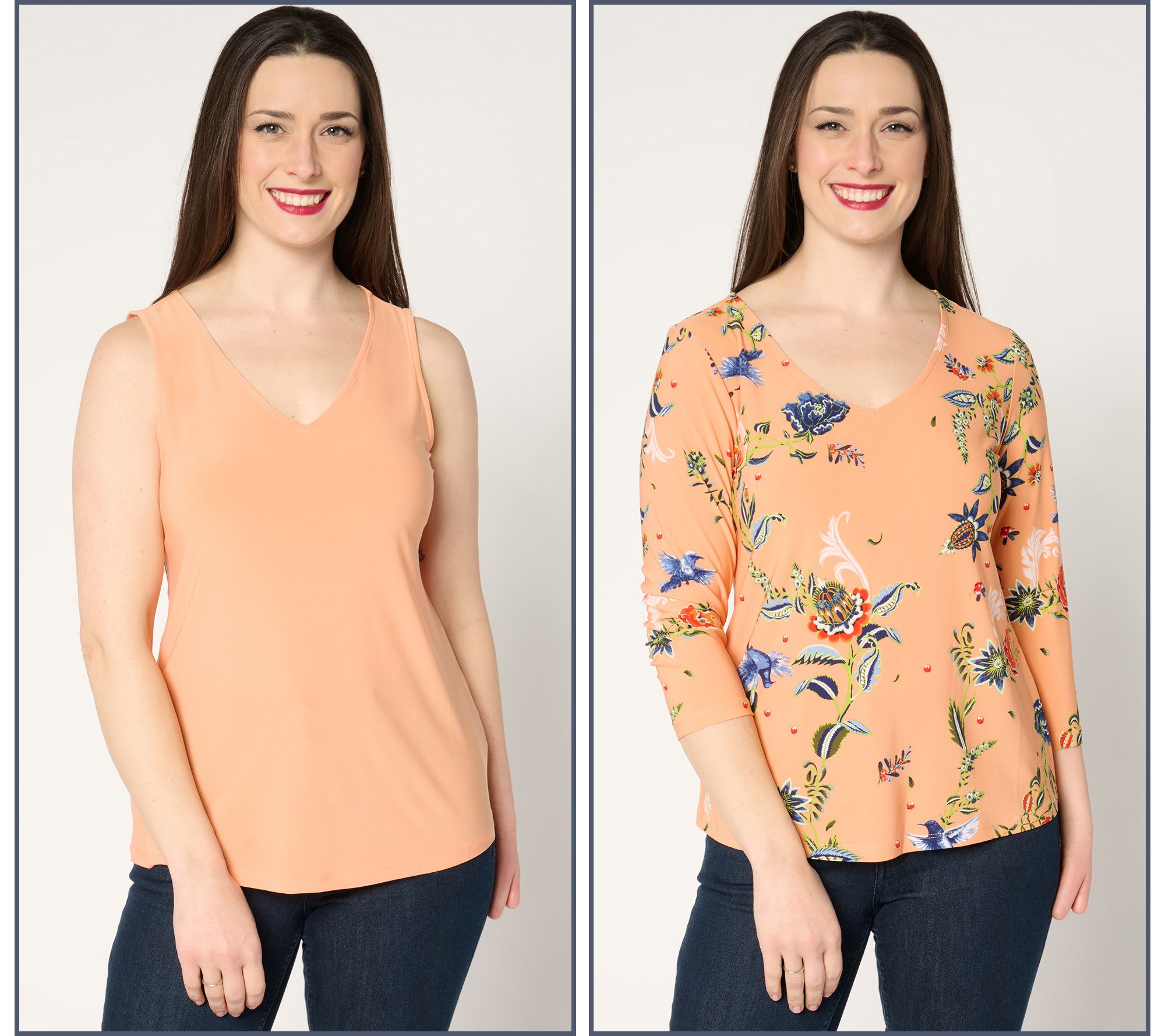 "As Is" Attitudes by Renee Como Jersey Two Pack Tops