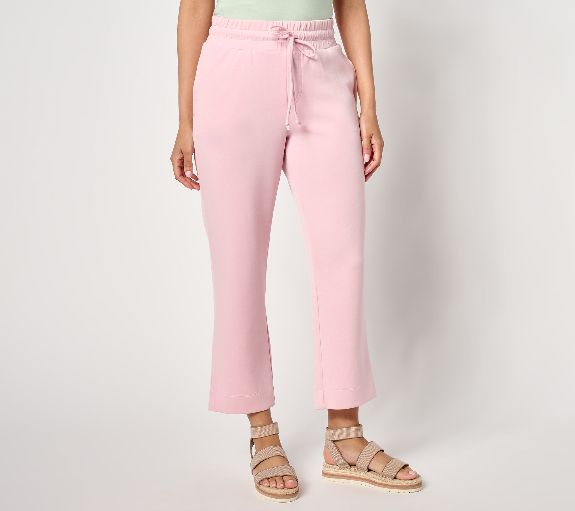 "As Is" Belle by Kim Gravel Reg ScubaLuxe Sunset Hues Crop Pants