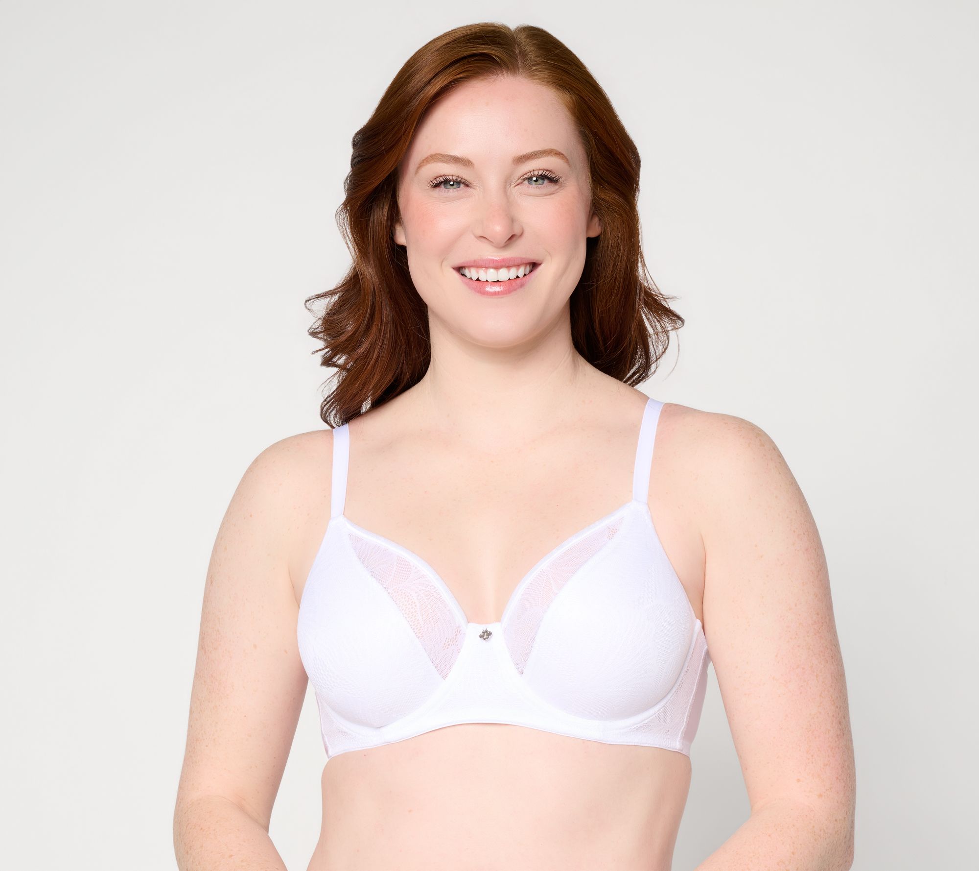 Breezies Fan Lace Unlined Underwire Bra
