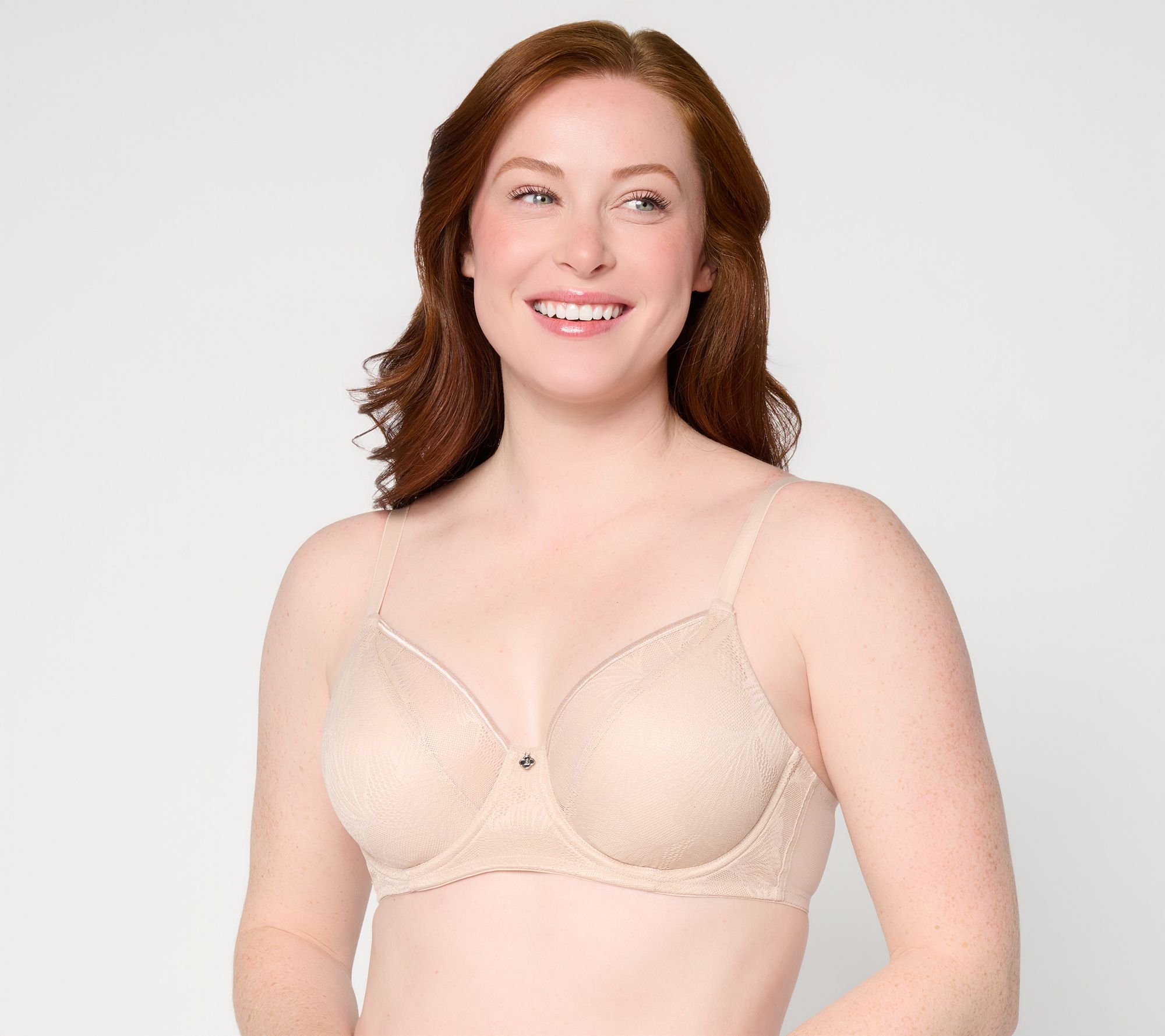 Breezies Fan Lace Unlined Underwire Bra