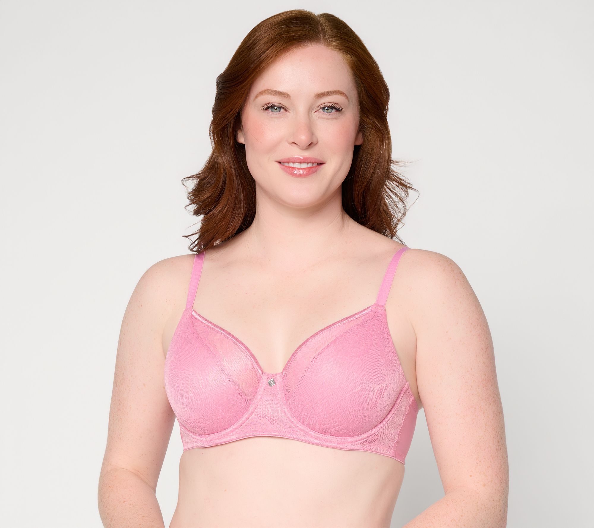 Breezies Fan Lace Unlined Underwire Bra