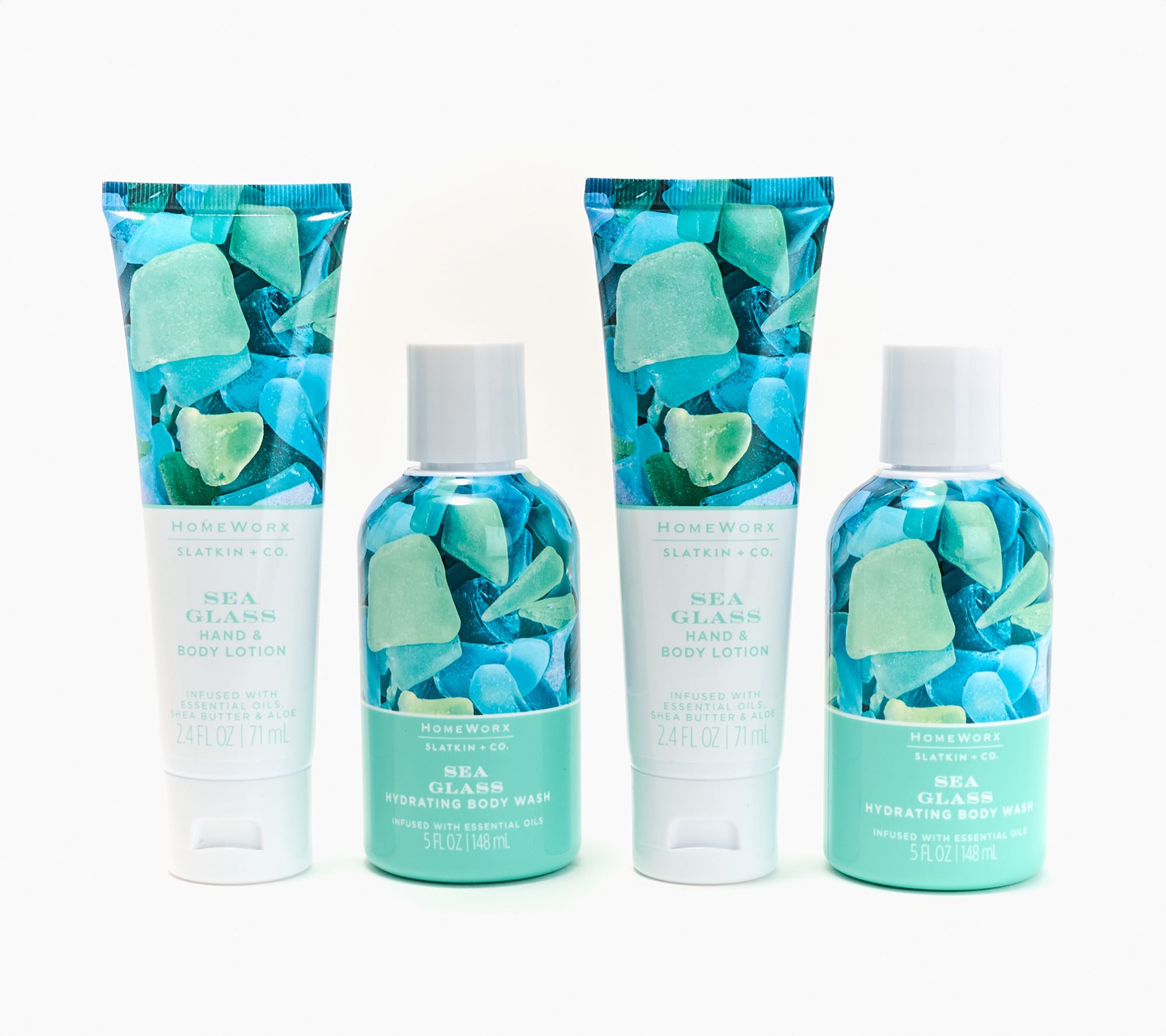 HomeWorx by Slatkin + Co. 4pc Hand Lotion and Body Wash Collection