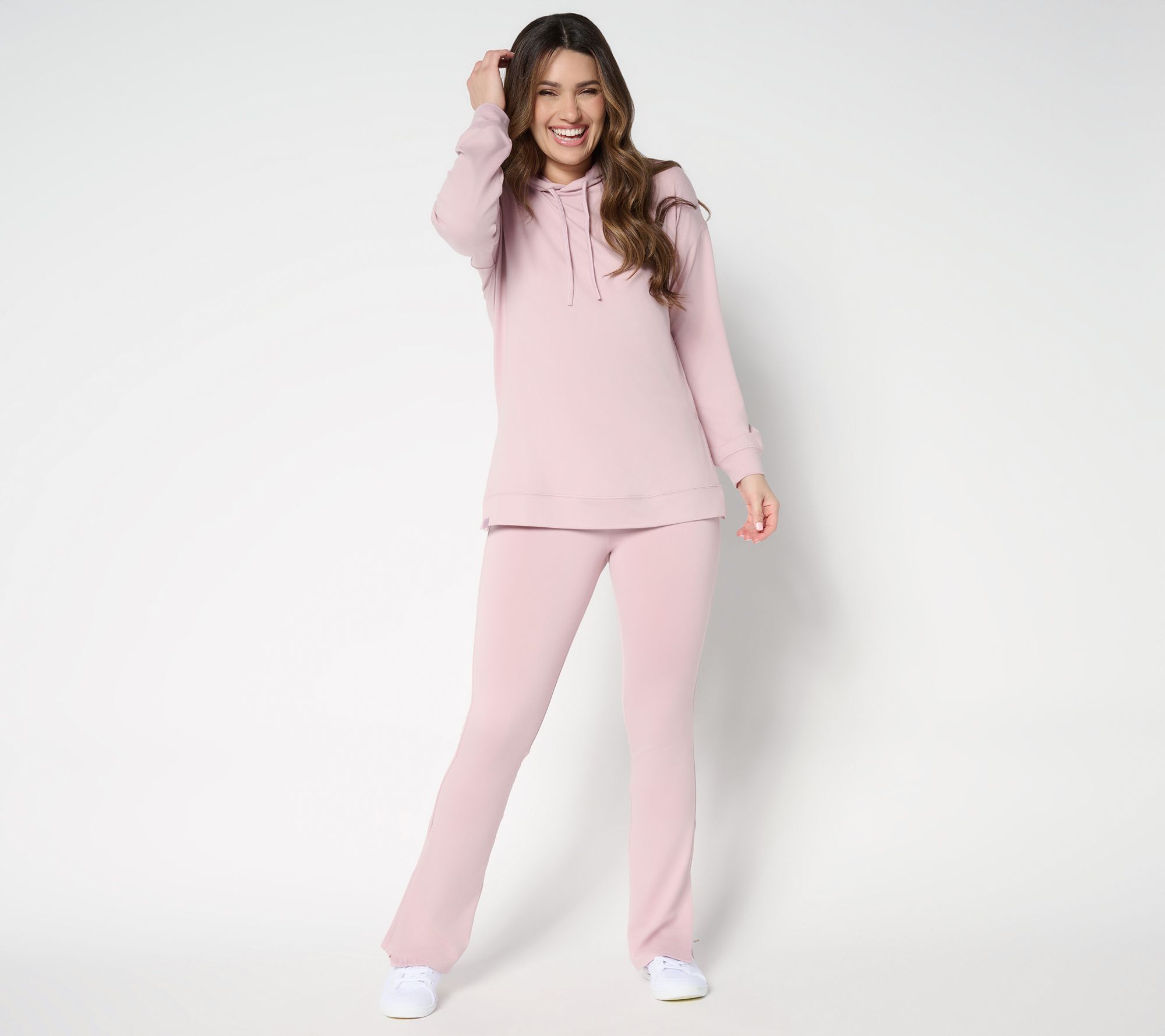 "As Is" Barefoot Dreams Reg Butterchic Hoodie and Flare Pant Set
