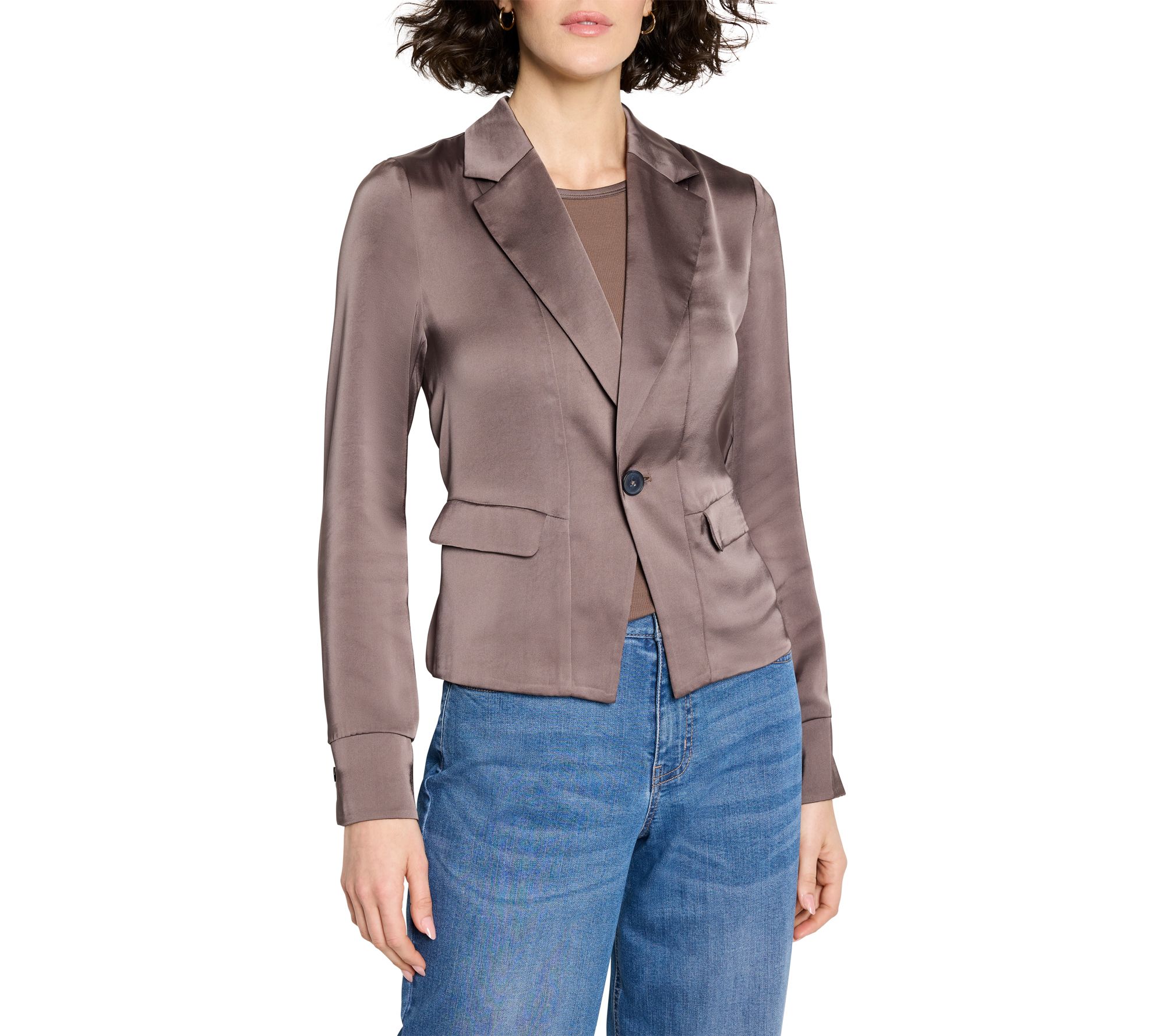 NIC+ZOE Day Gloss Tuxedo Jacket
