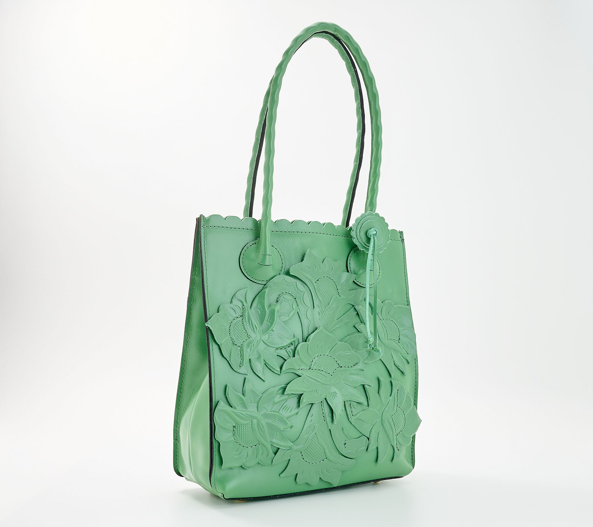 Patricia Nash Tooled Applique Leather Charline Tote