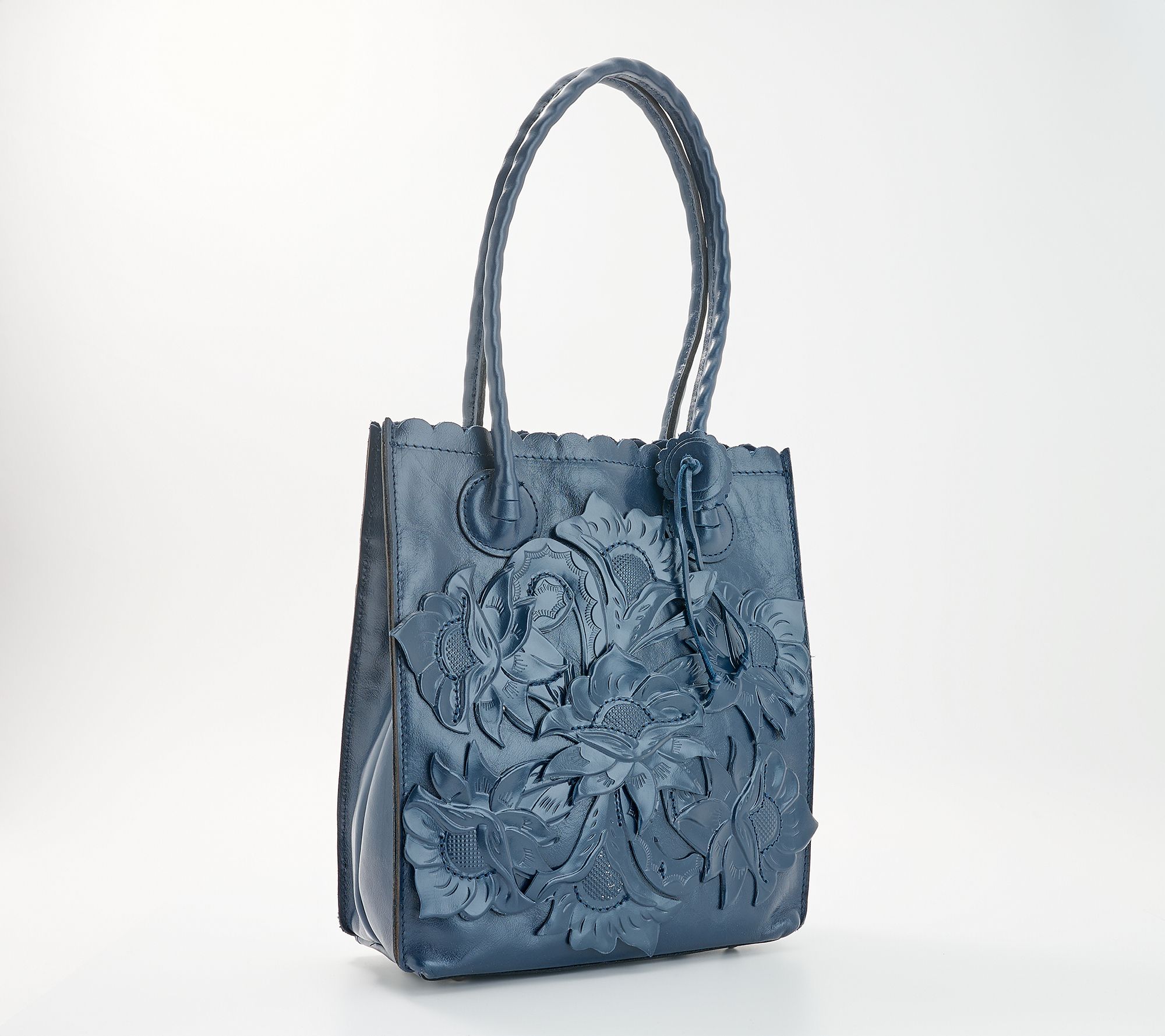 Patricia Nash Tooled Applique Leather Charline Tote