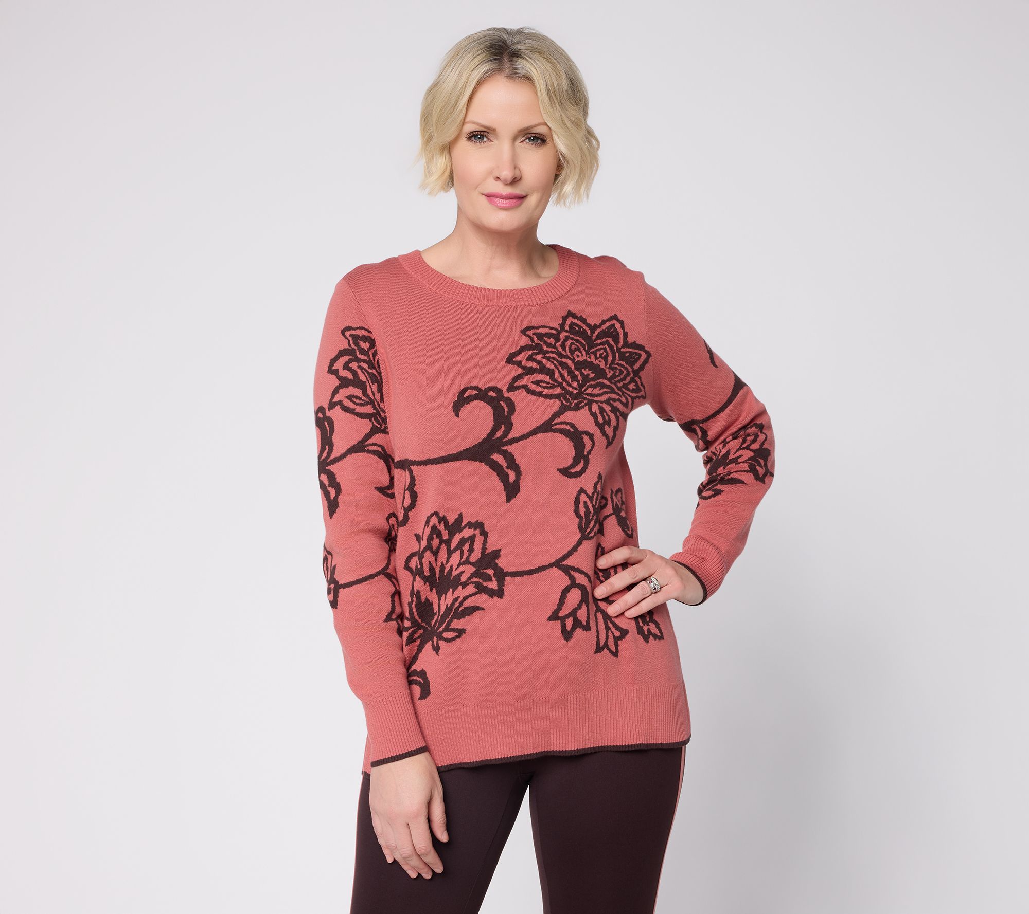 Belle Boho by Kim Gravel Boheme Blossom 100% Cotton Sweater