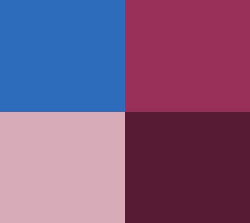 Vivid Blue/Pink