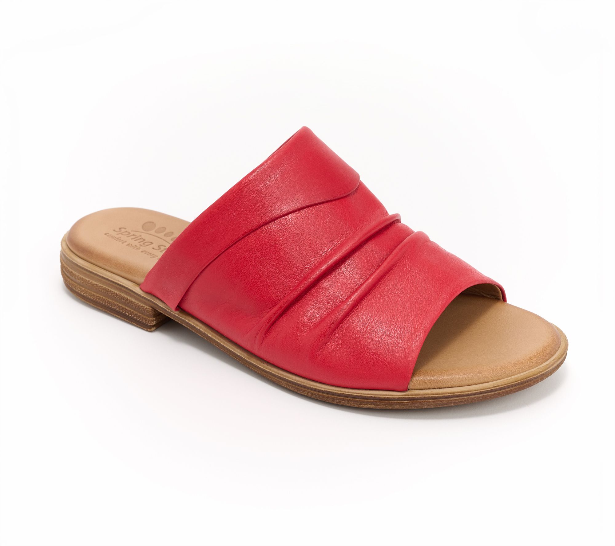 Spring Step Leather Slide Sandals - Jaleel