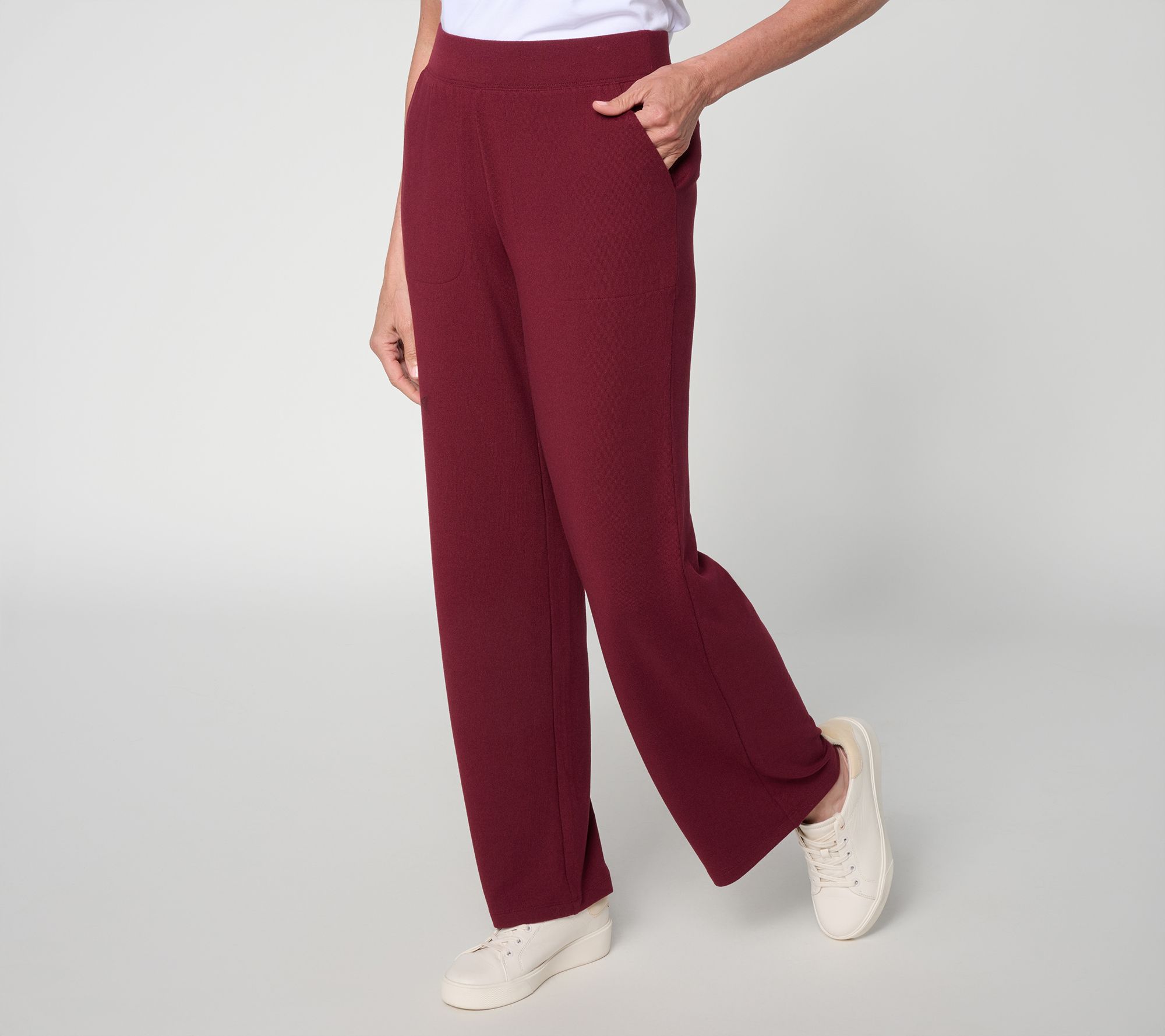 Denim & Co. Active Petite Heavenly Jersey Pull On Pants