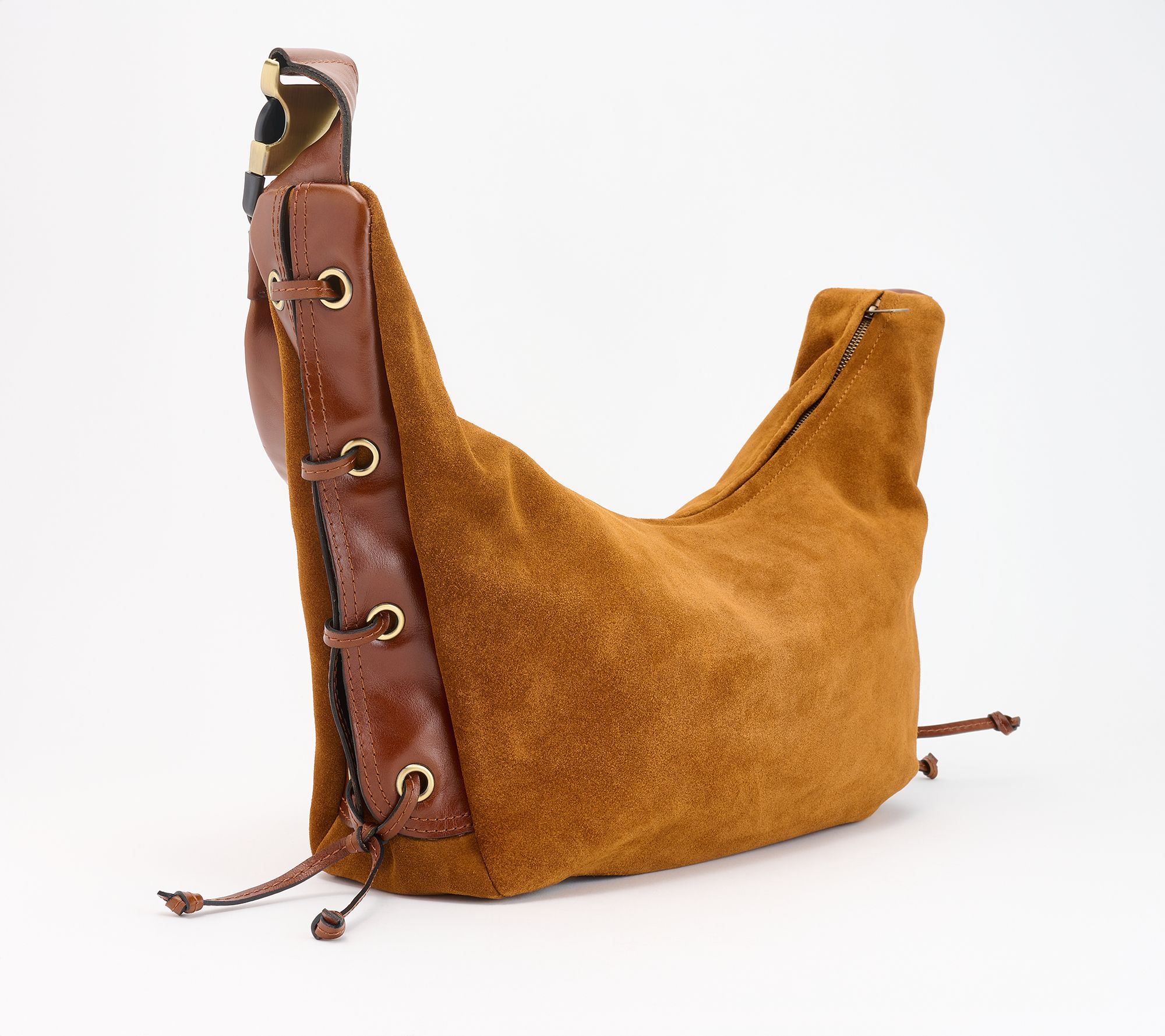 Patricia Nash Suede Alva Convertible Shoulder Bag | QVC