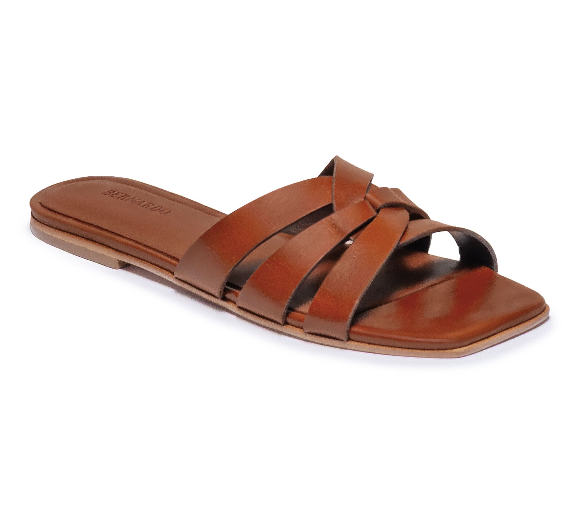 Bernardo Leather Slide Sandal - Oxford