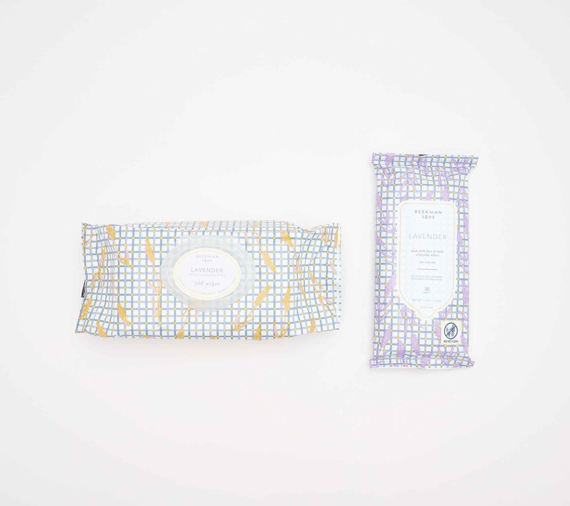 Beekman 1802 Home & Away Face & Body Wipes Set