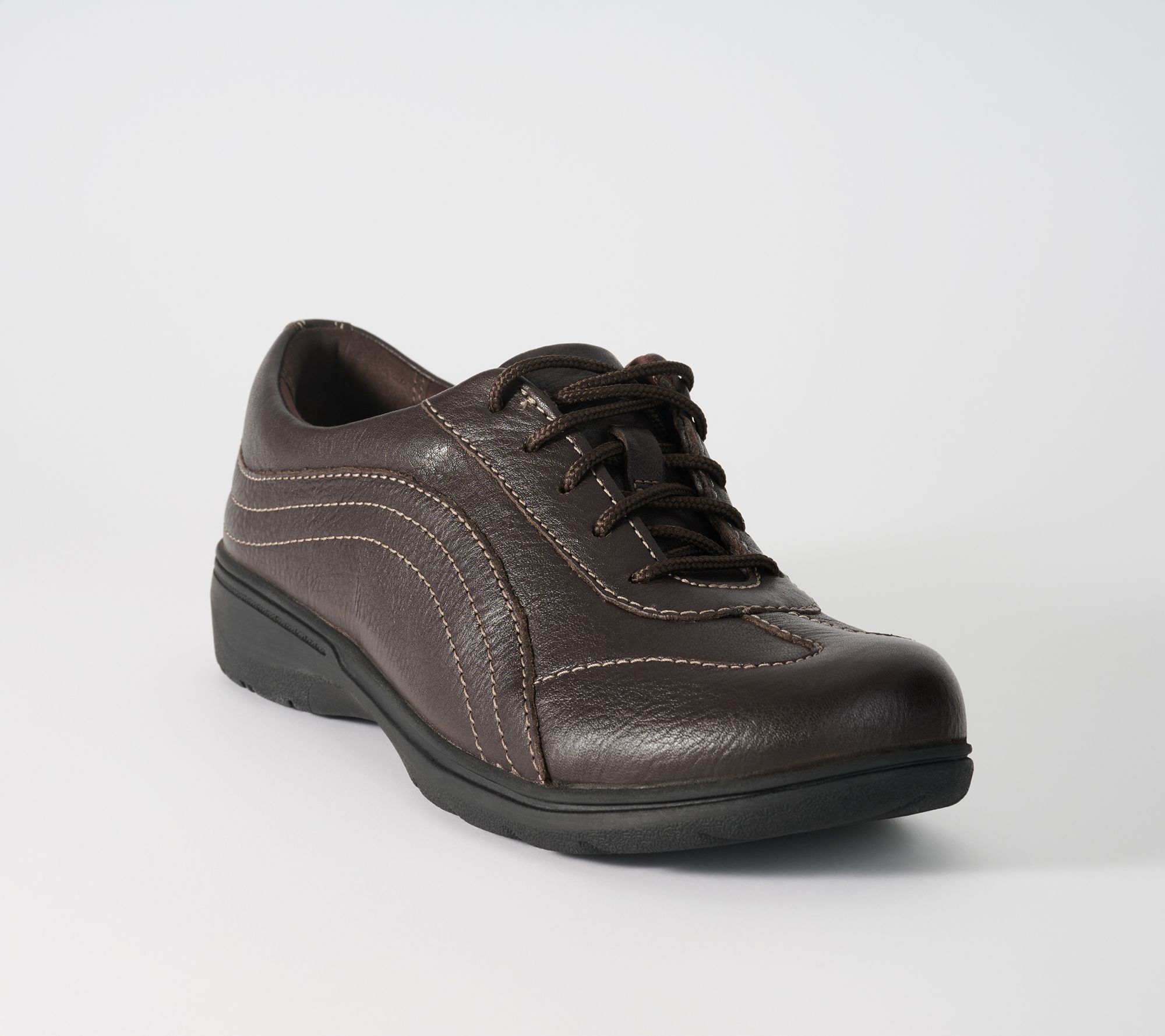 Clarks Collection Leather Lace-Up Sneakers -Carleigh Dream