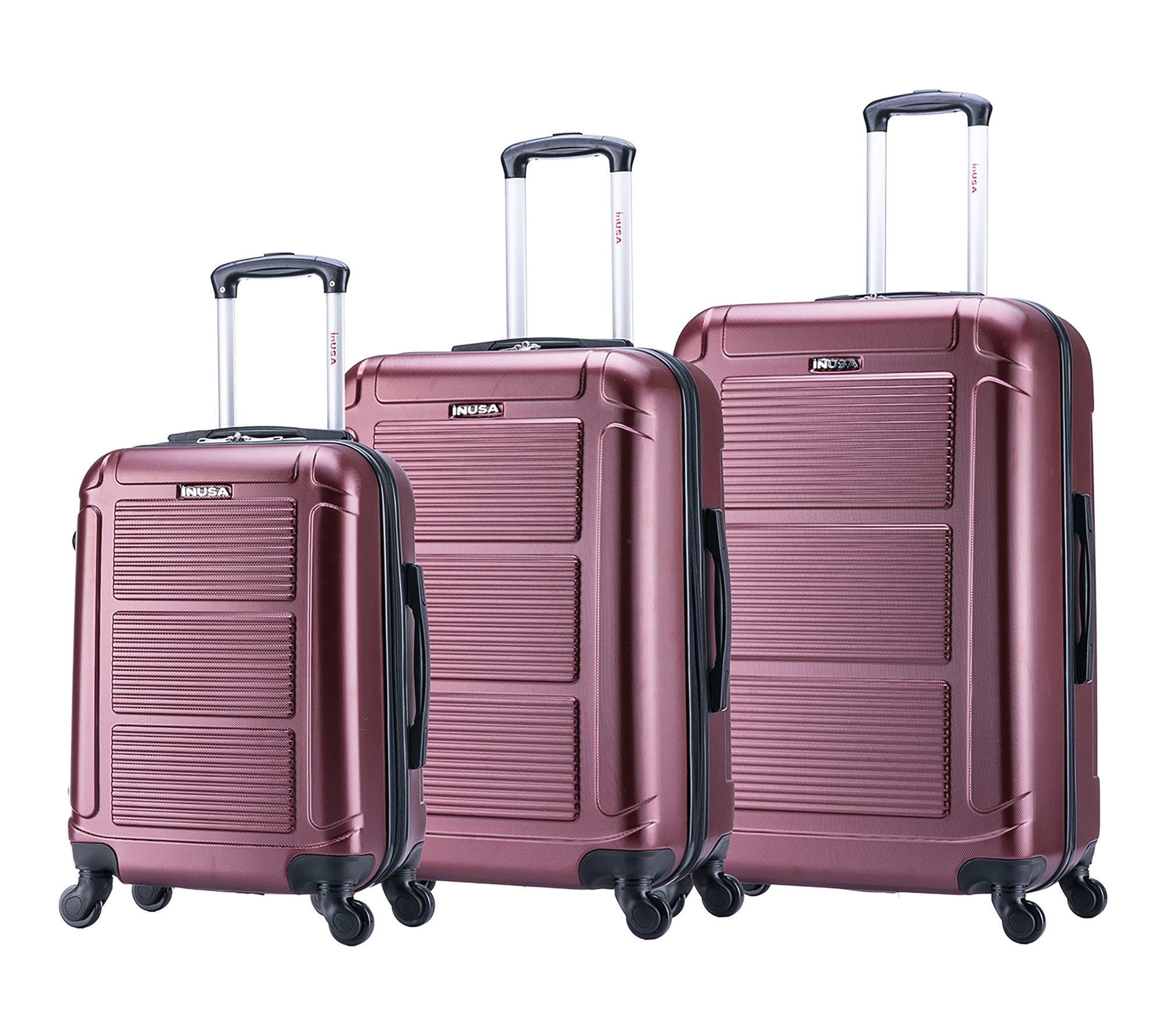 InUSA Pilot 3-Piece Set Hardside Spinner Luggage