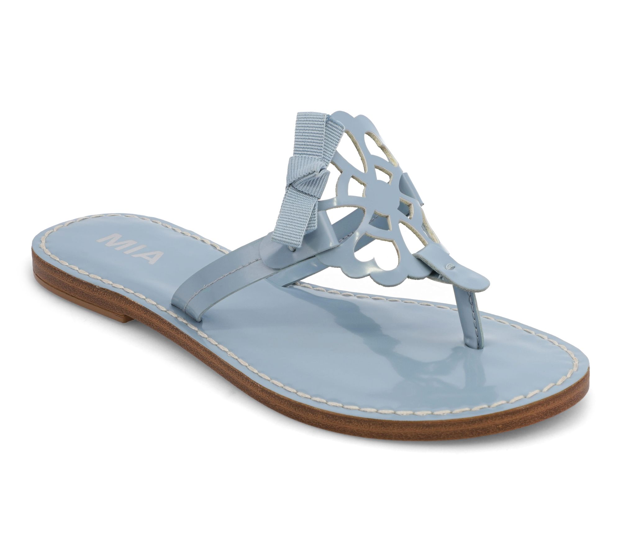 MIA Flat Thong Sandals - Verdi-B - QVC.com