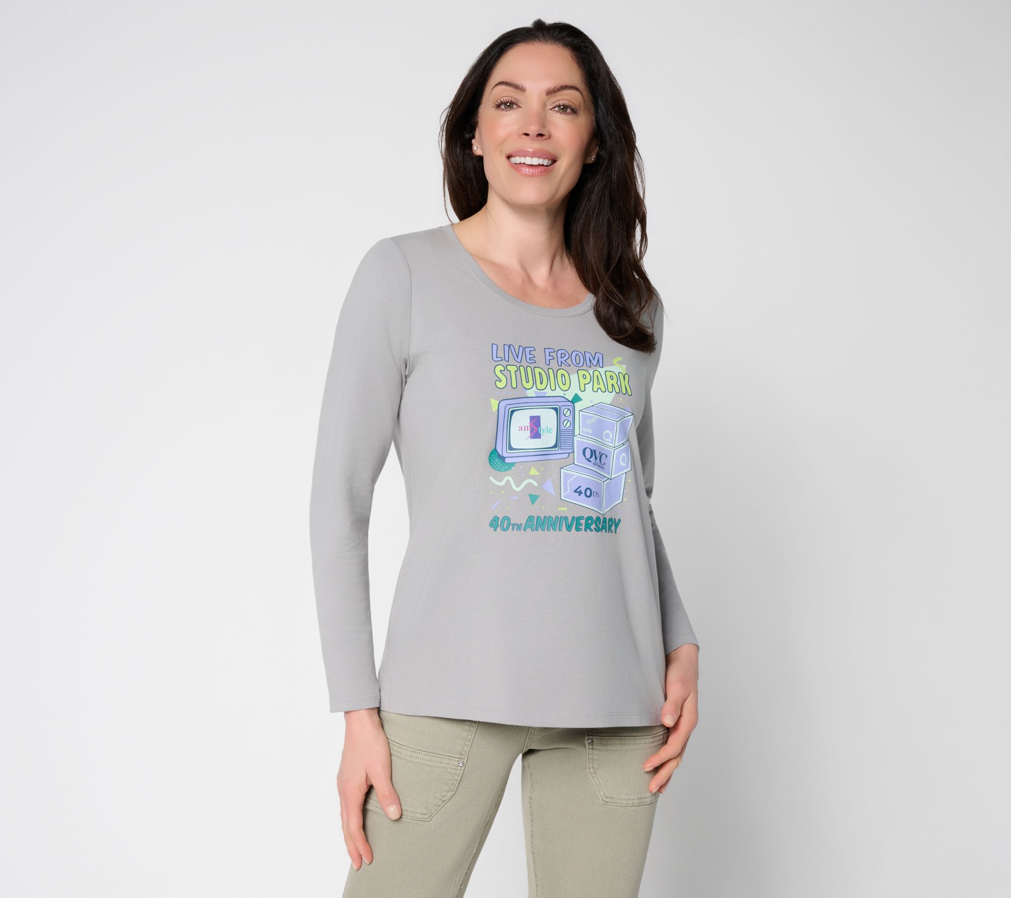 "As Is" Studio Park 40th Anniversary Graphic Long Sleeve Tee