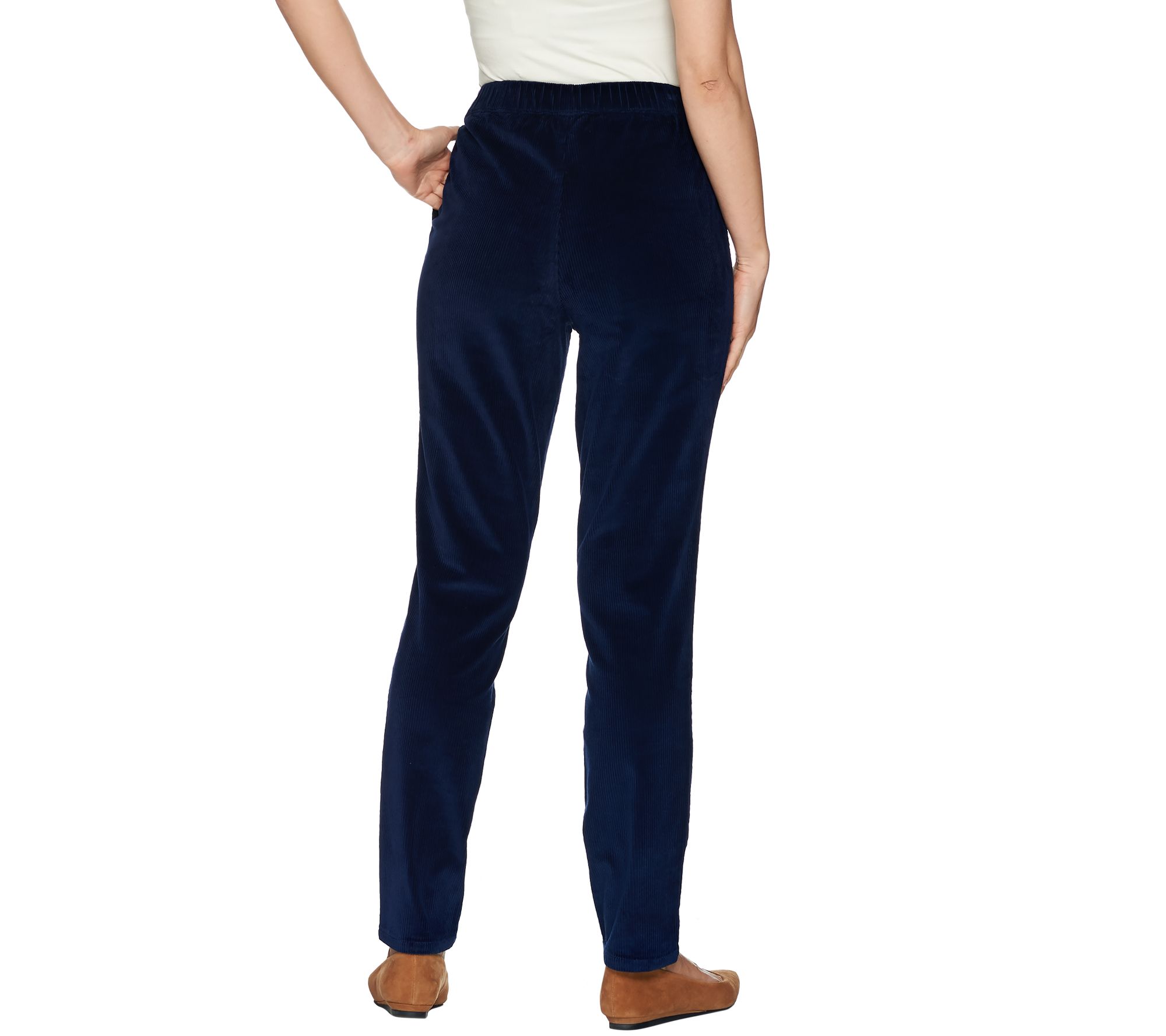 Smocked Floral Top & Wide-Wale Corduroy Pants Set – DR4278