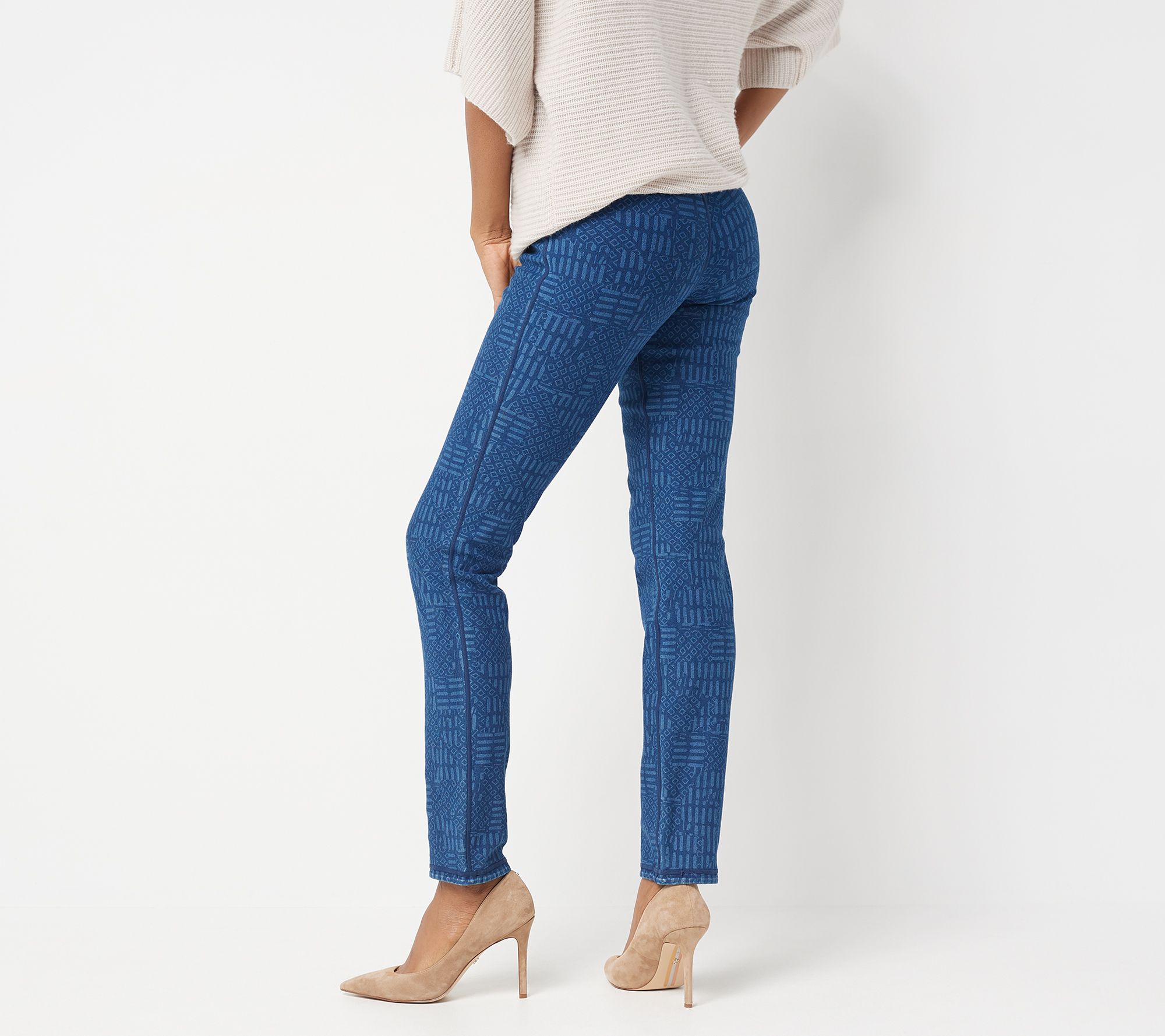 Women with Control Tall Prime Stretch Reversible Ankle Jeans - QVC.com