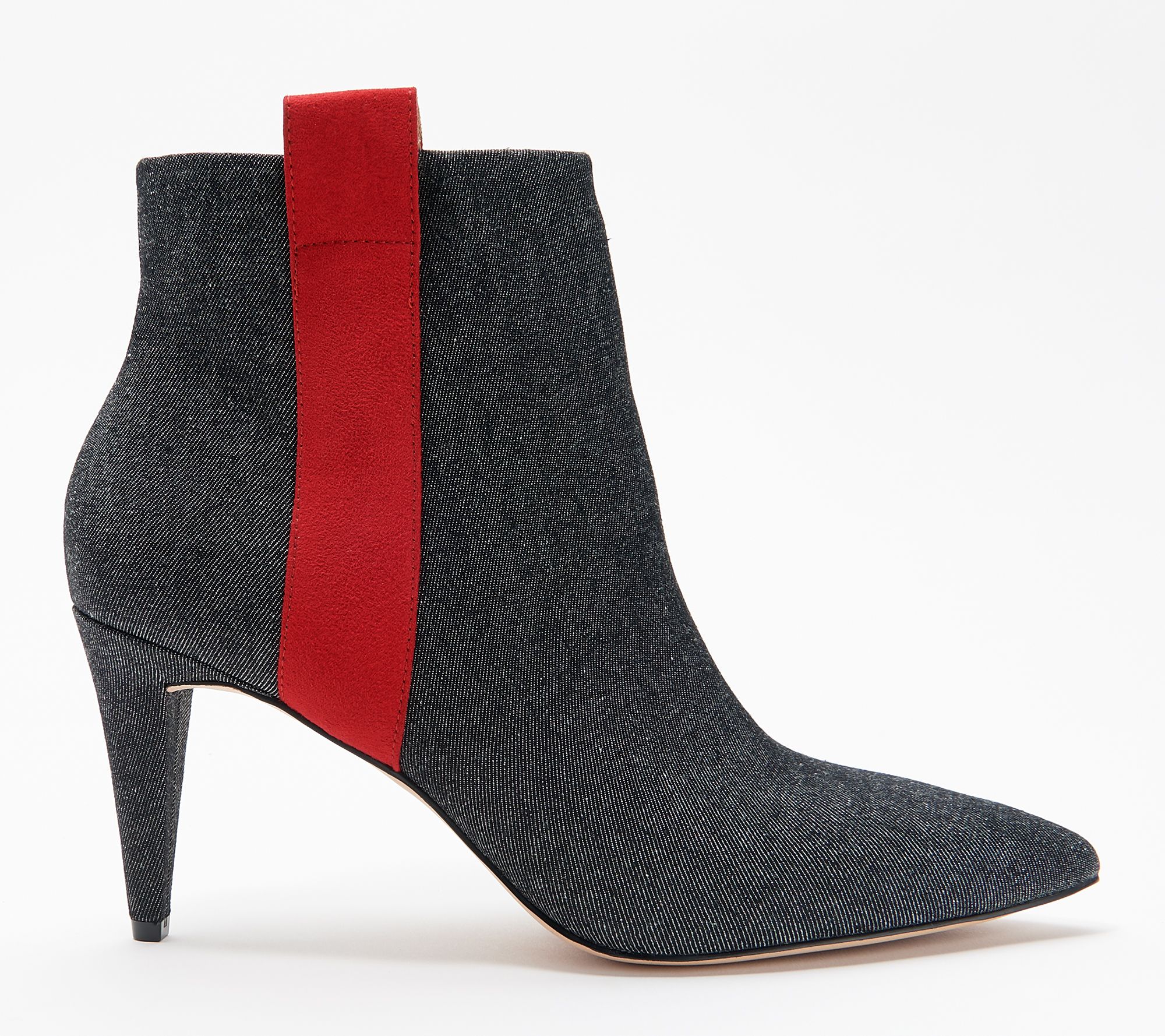 block heel pointed toe booties