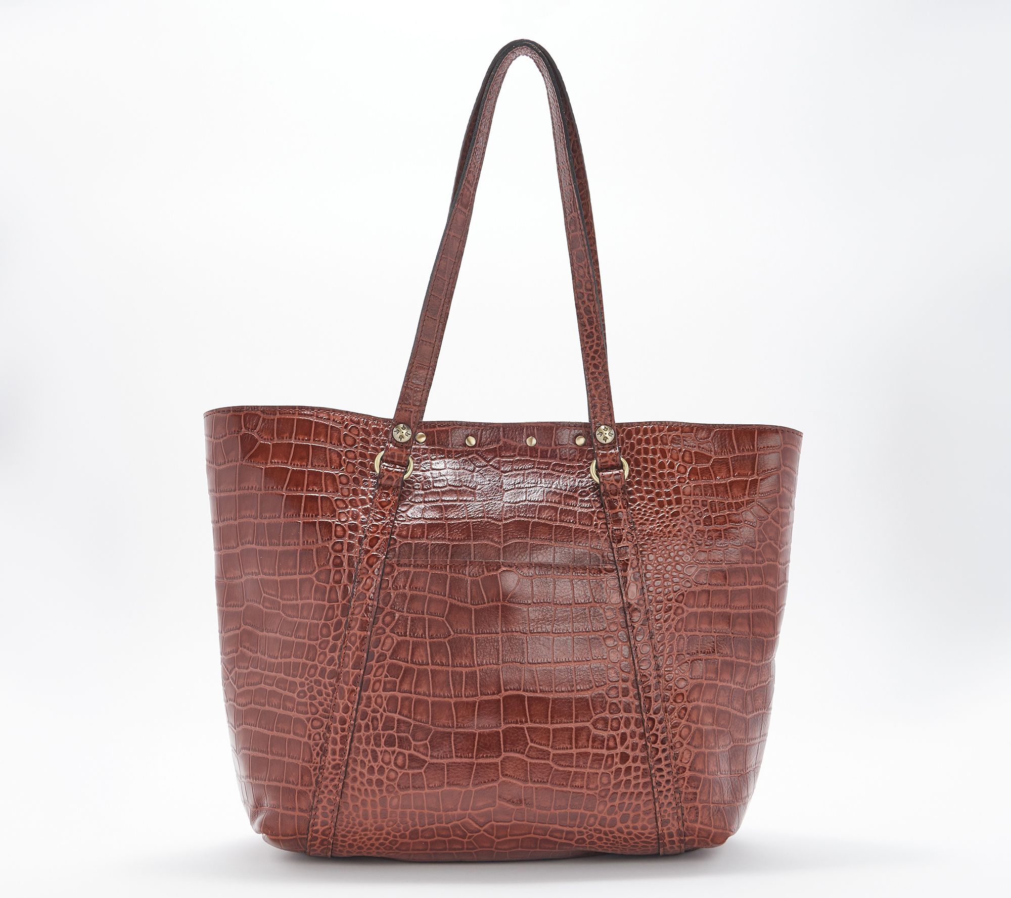 patricia nash benvenuto leather tote bag