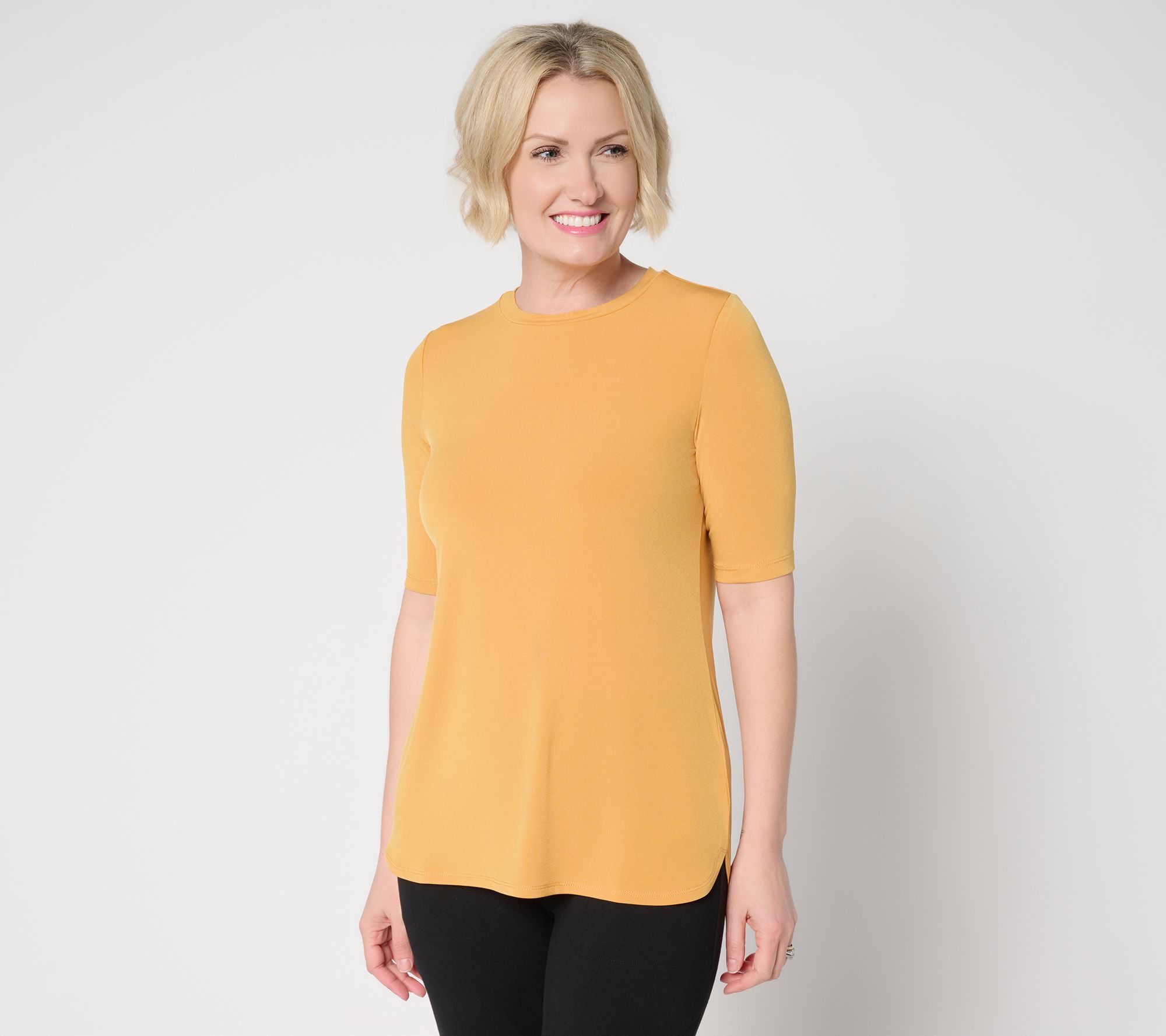 Susan Graver Modern Essentials Liquid Knit Top