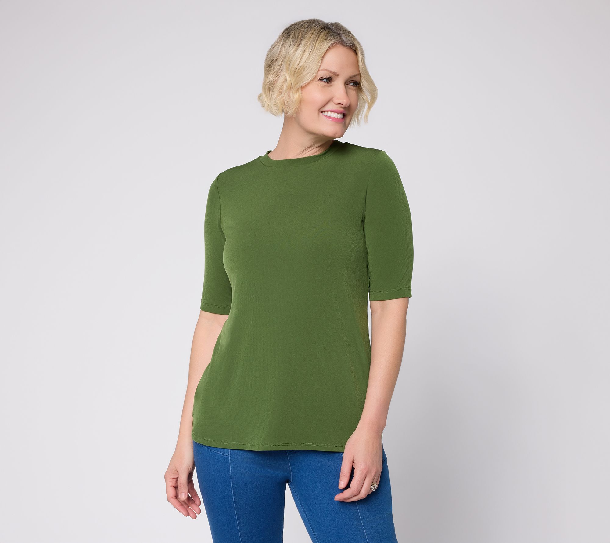 Susan Graver Modern Essentials Liquid Knit Top