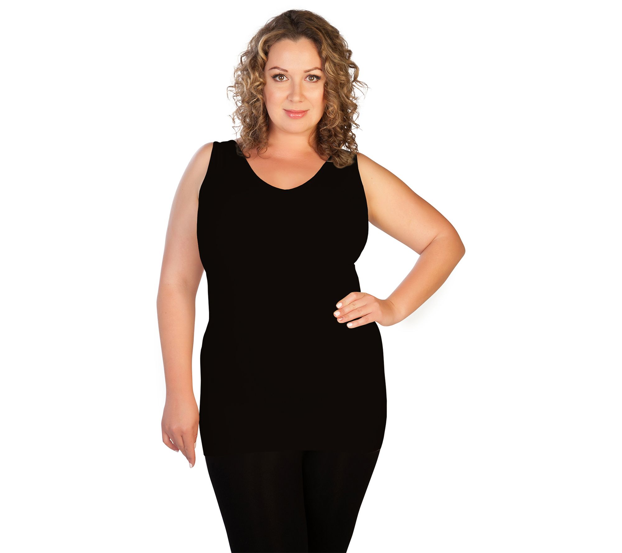 skinnytees Plus V-Neck Tank