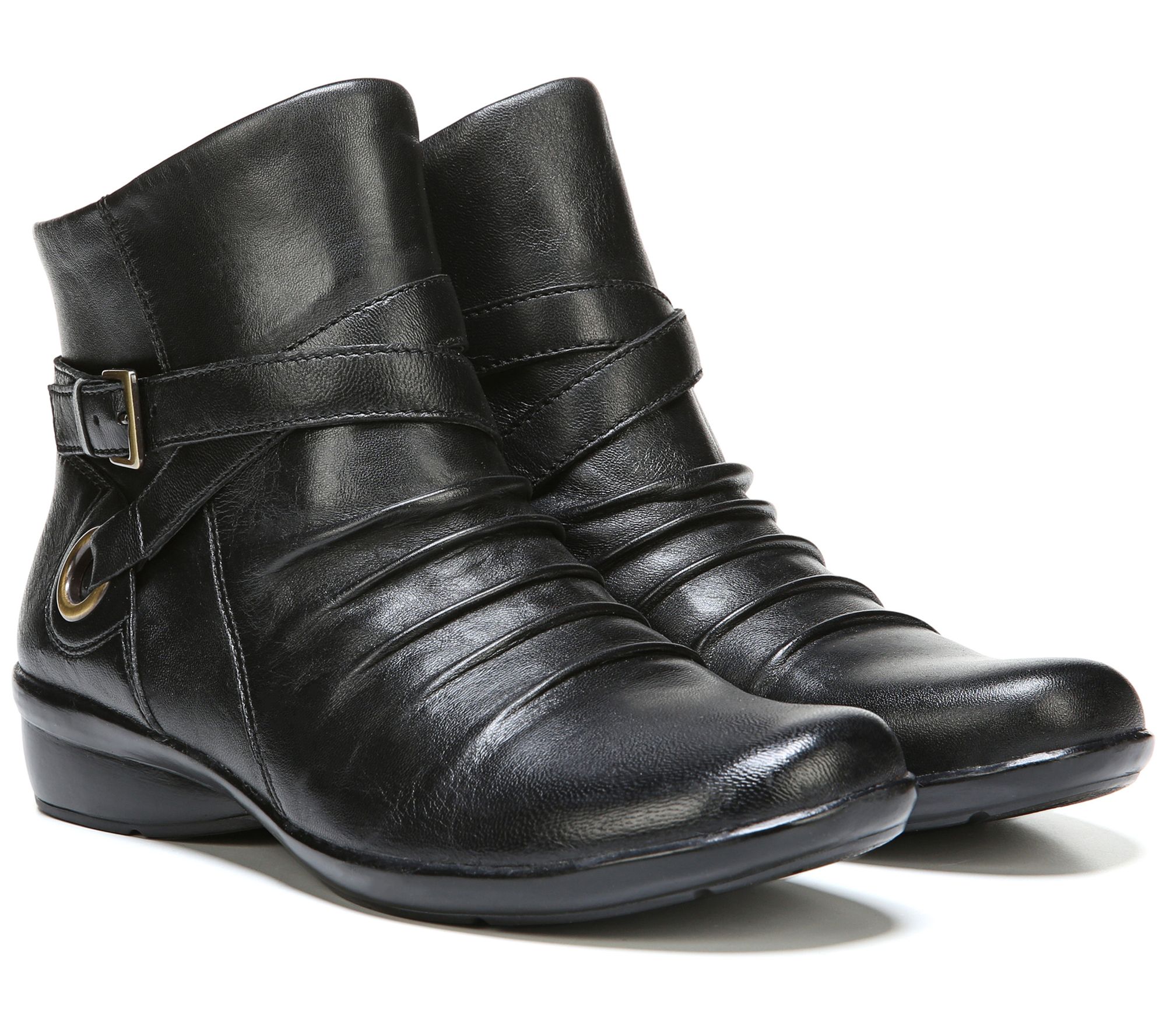Naturalizer Leather Ankle Boots - Cycle - QVC.com