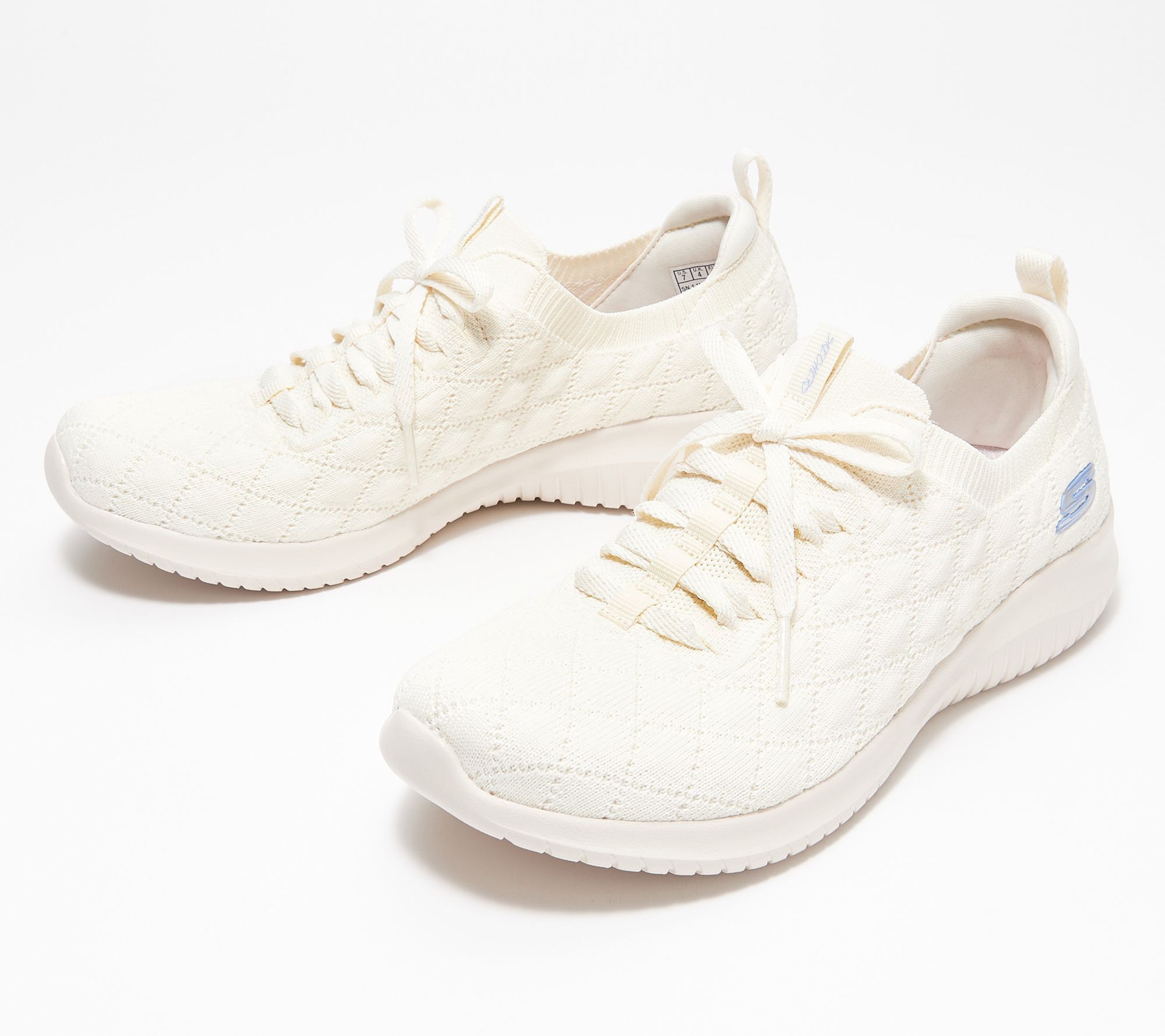 "As Is" Skechers Ultra Flex Quilted Washable Knit Slip-On Sneaker