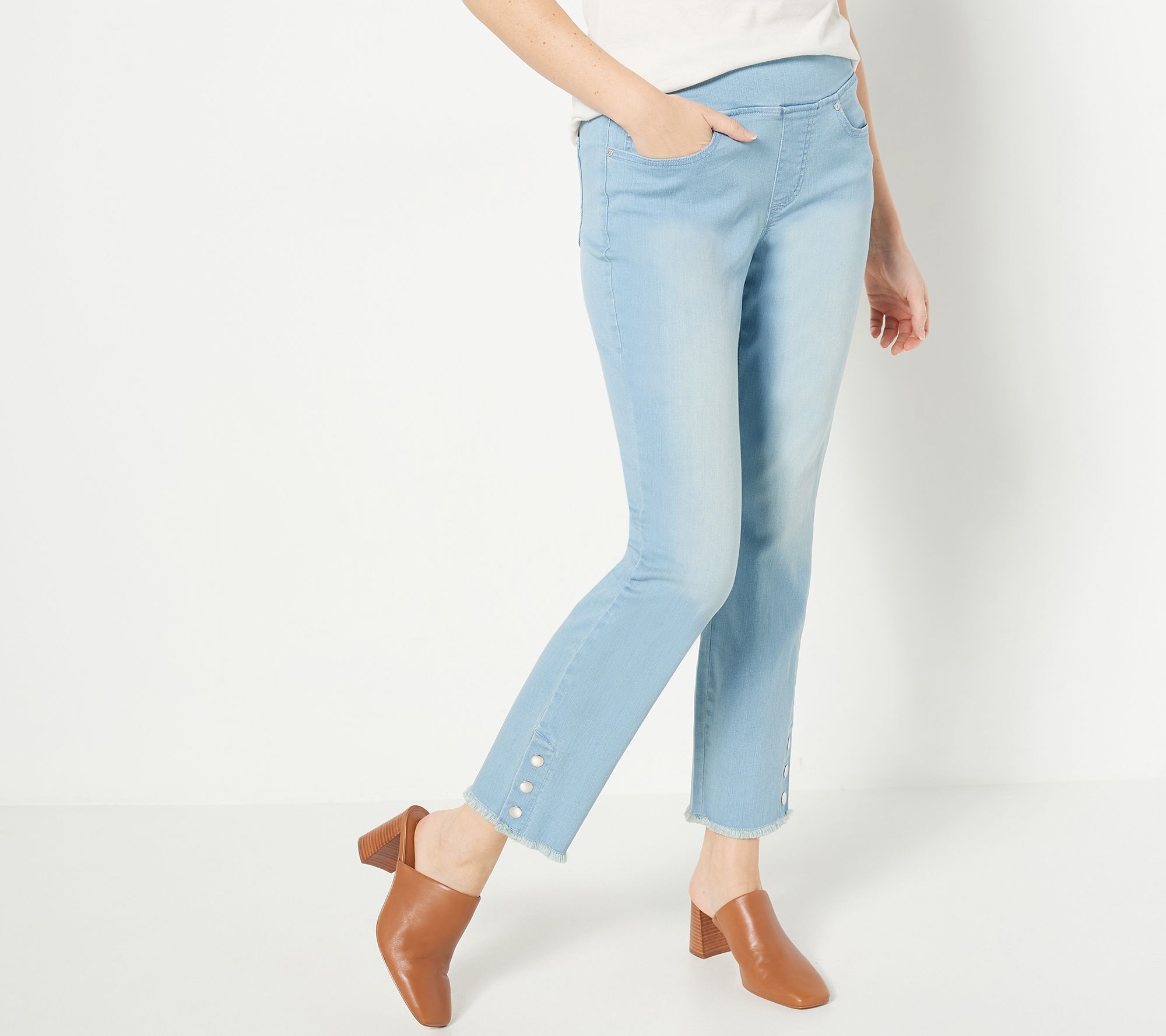 Belle by Kim Gravel Petite TripleLuxe Denim Jeans