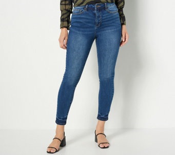 Studio Park x Leah Williams Tall 5-Pocket Skinny Jeans - Medium Rinse - A492442