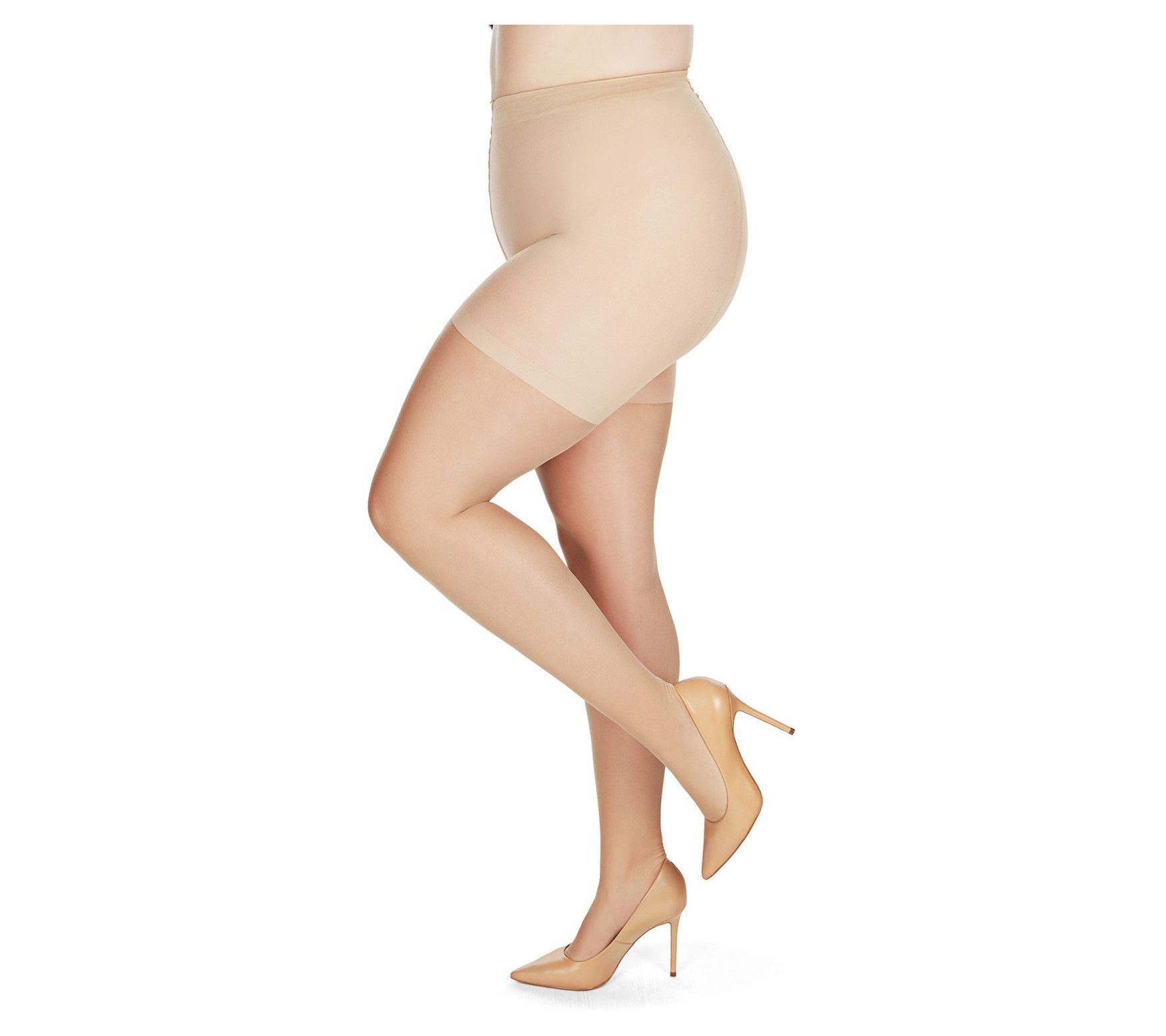 Memoi Crystal Sheer Shaper Control Top Tights