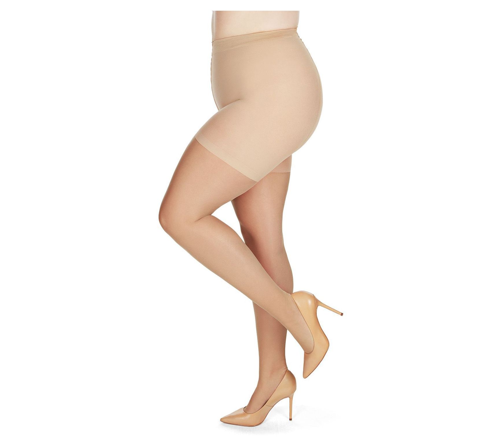 Memoi Crystal Sheer Shaper Control Top Tights